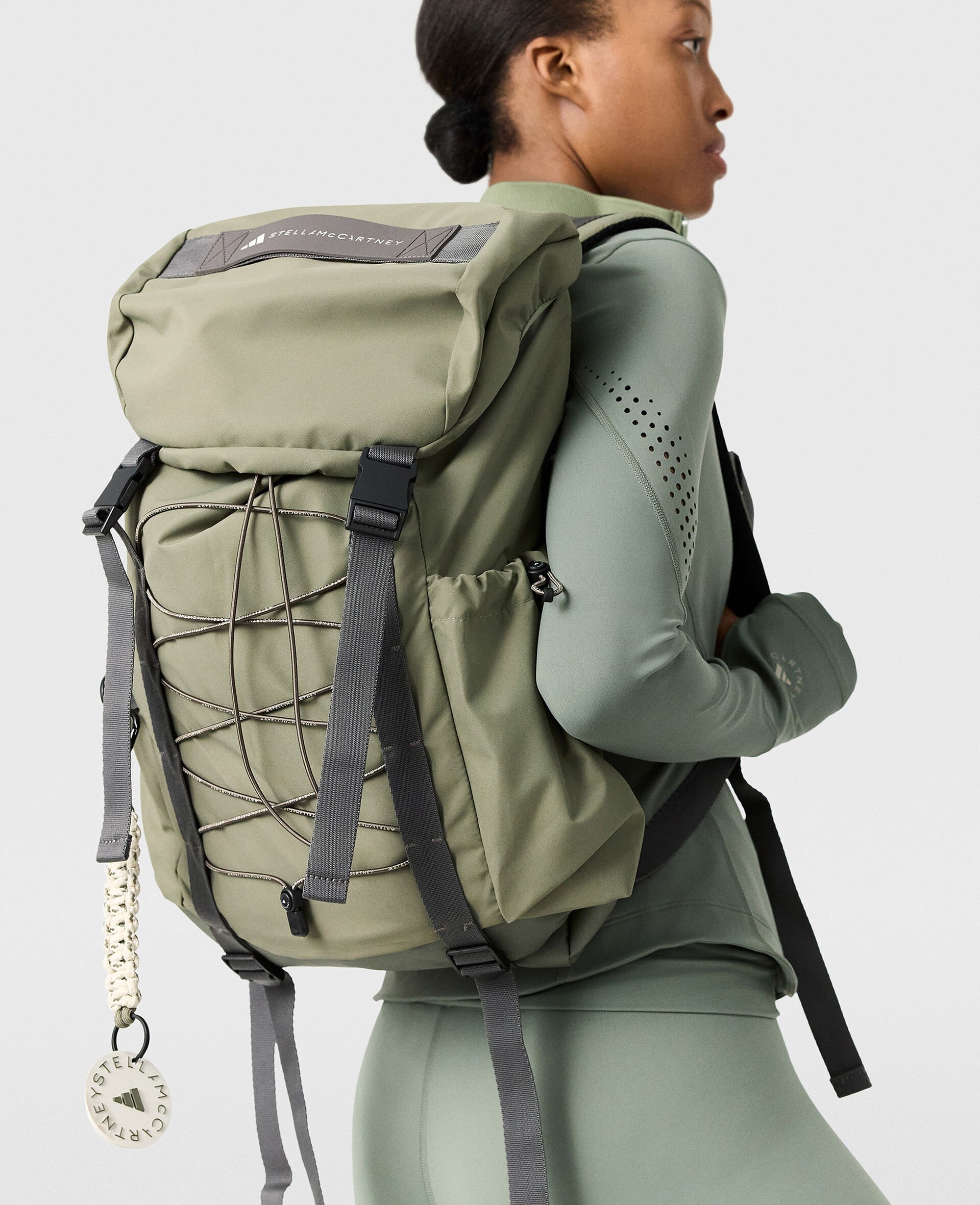 Logo Hiking Backpack-Green-medium