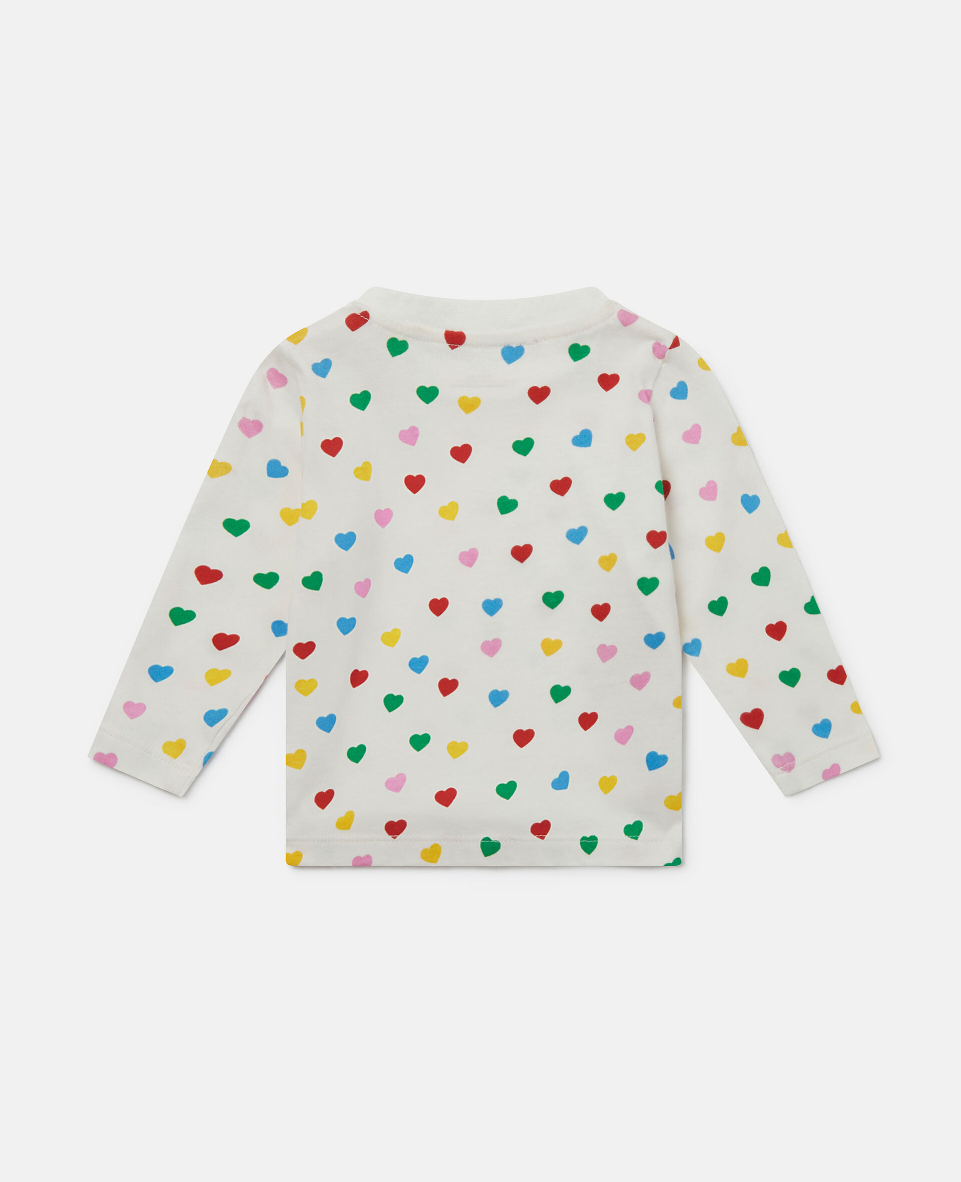 Heart Print Sweatshirt Dress-Multicolour-large Heart Print Sweatshirt Dress-Multicolour-large image number 2