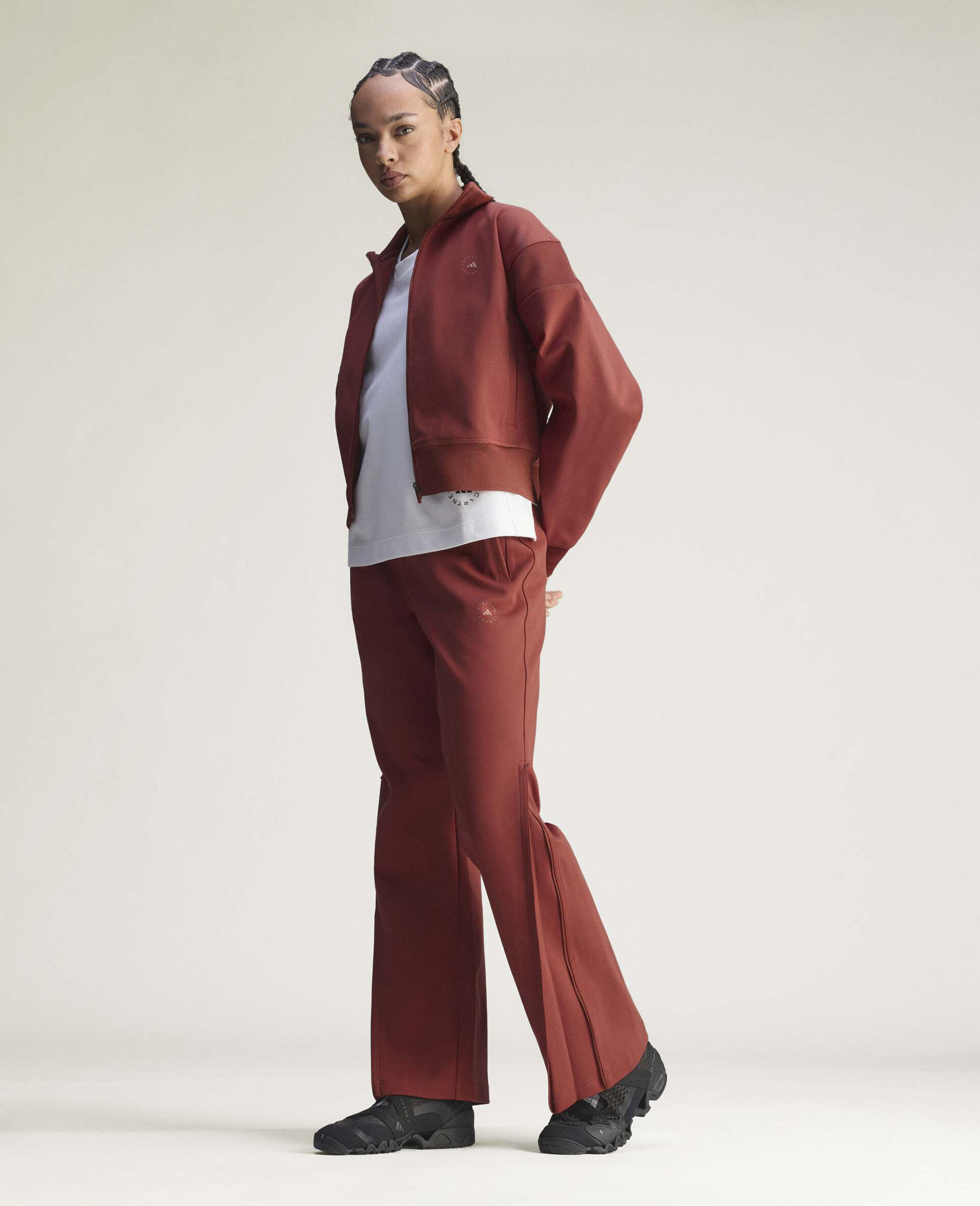 Logo Woven Trackpants-Red-medium