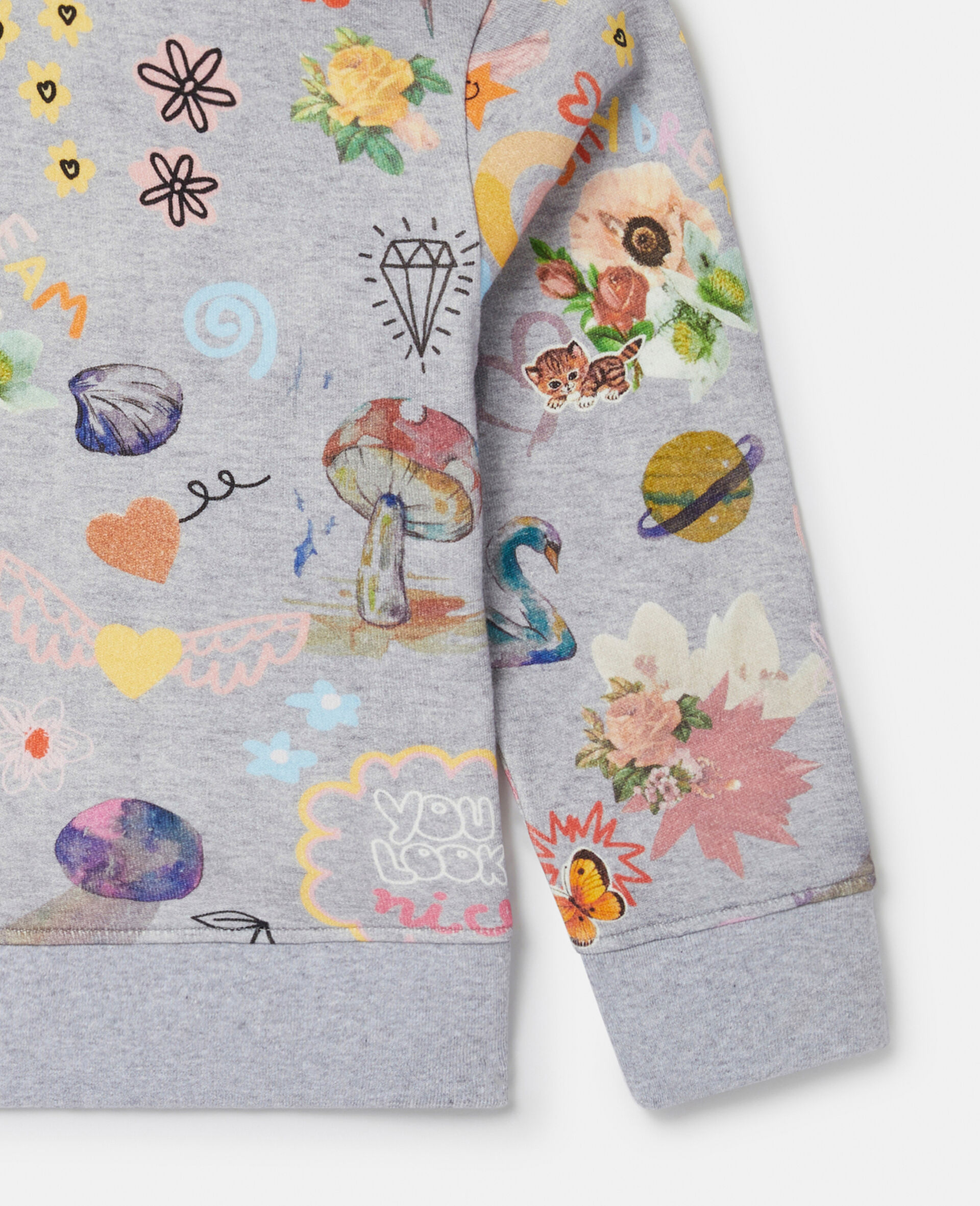 Sweatshirt mit Dreammaker Print-Grau-large image number 3