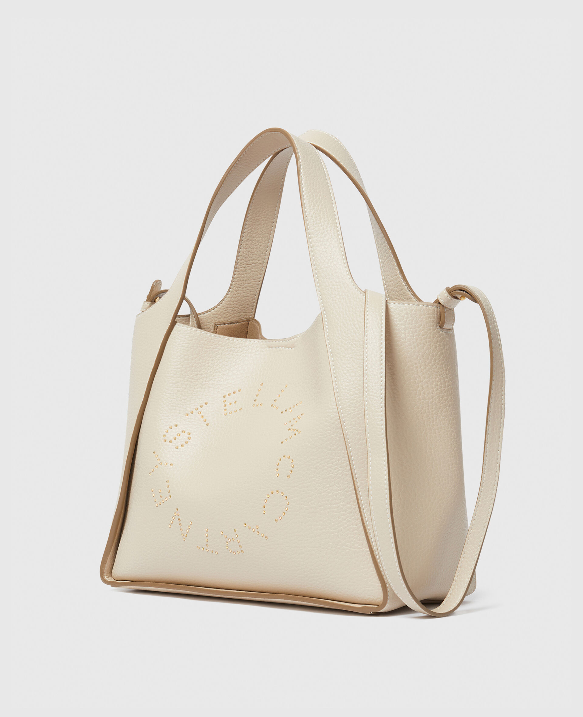 Logo Top Handle Crossbody Tote Bag-Beige-large image number 2