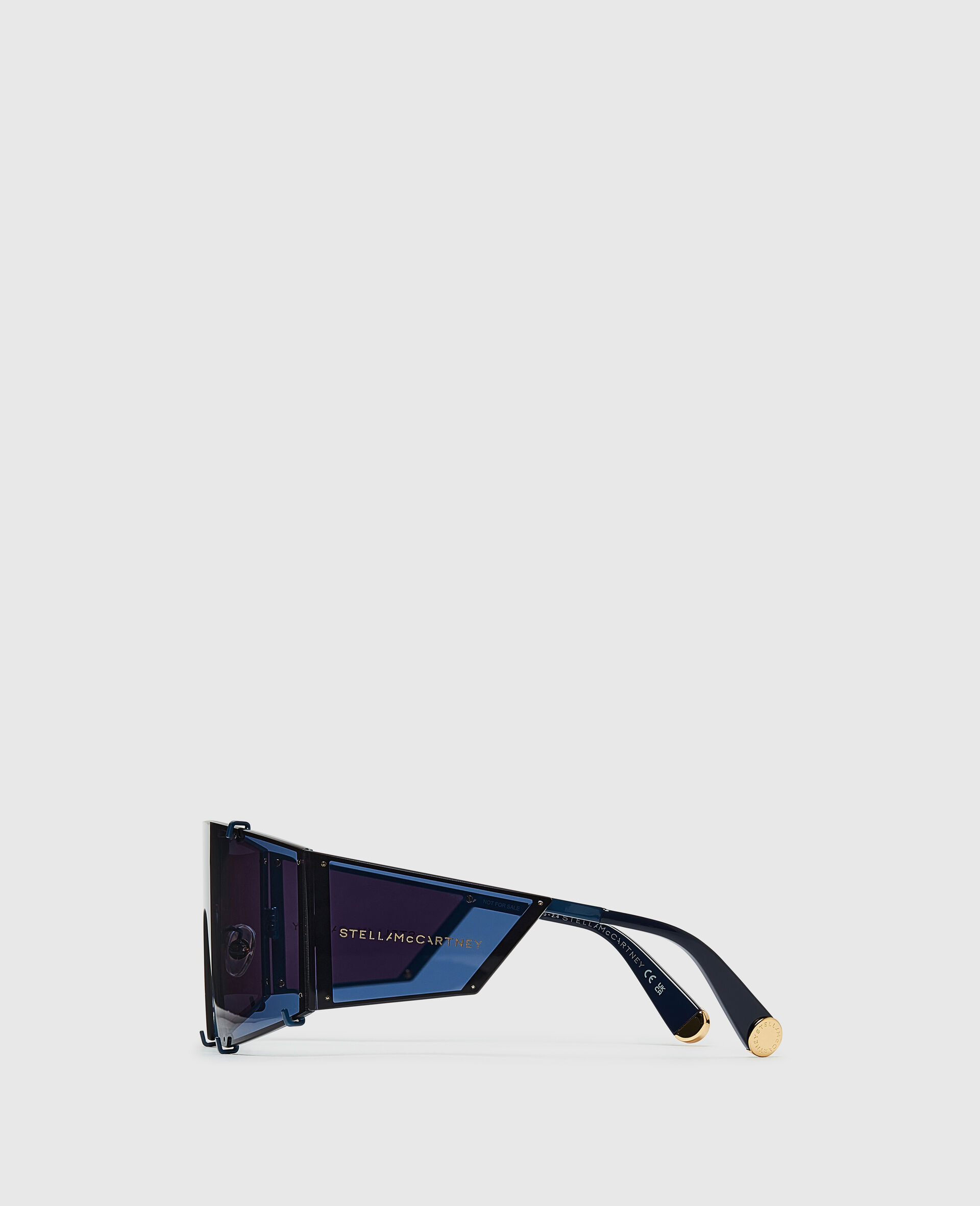 Translucent Rectangle Sunglasses-Blue-medium Translucent Rectangle Sunglasses-Blue-medium