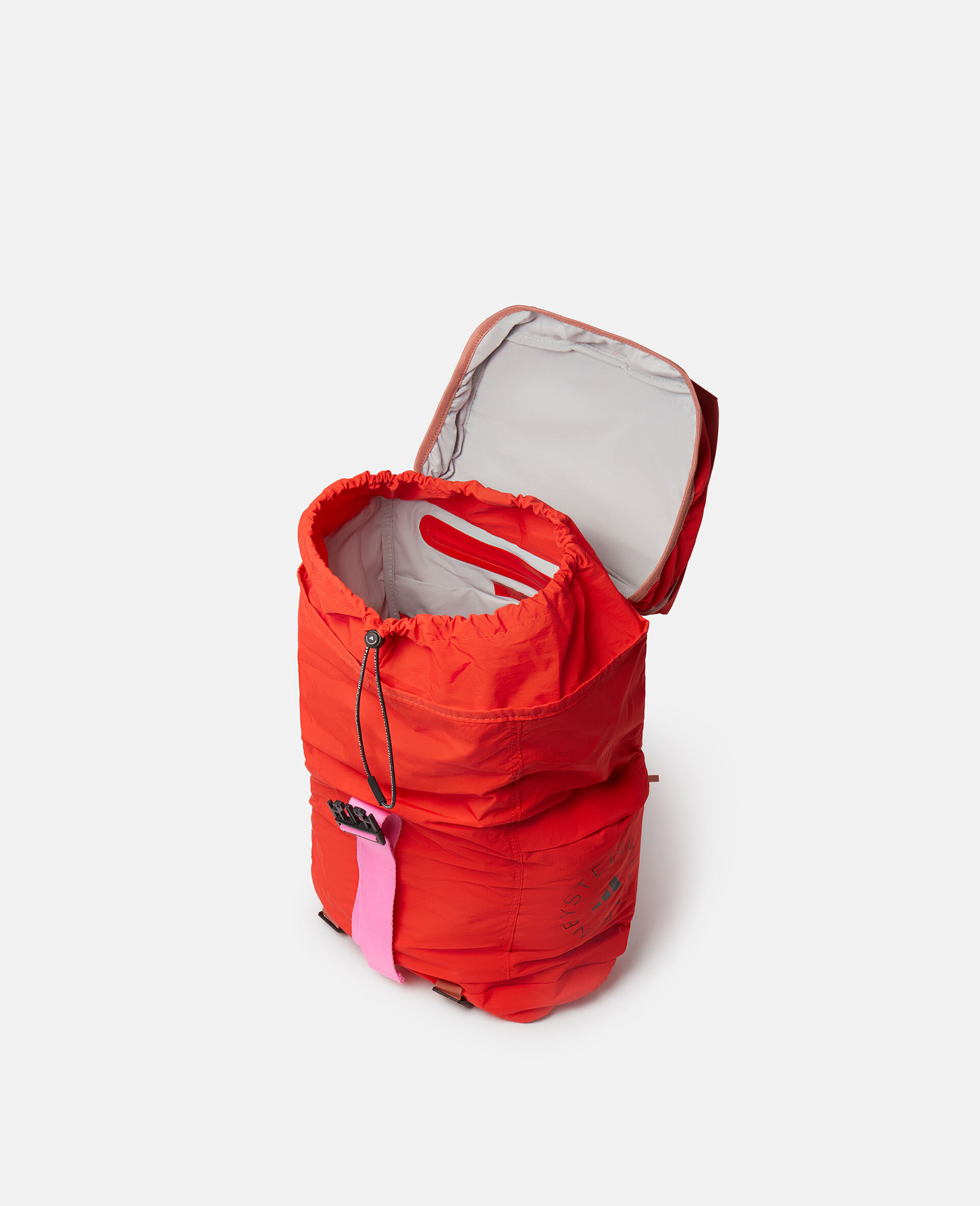 Logo Padded Backpack-Red-large image number 3