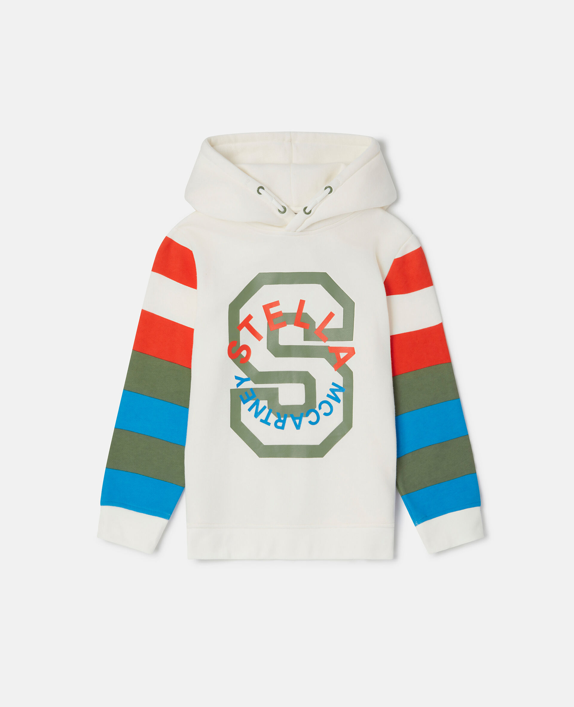 &ldquo;S&rdquo;莱特曼连帽衫-Cream-large image number 0