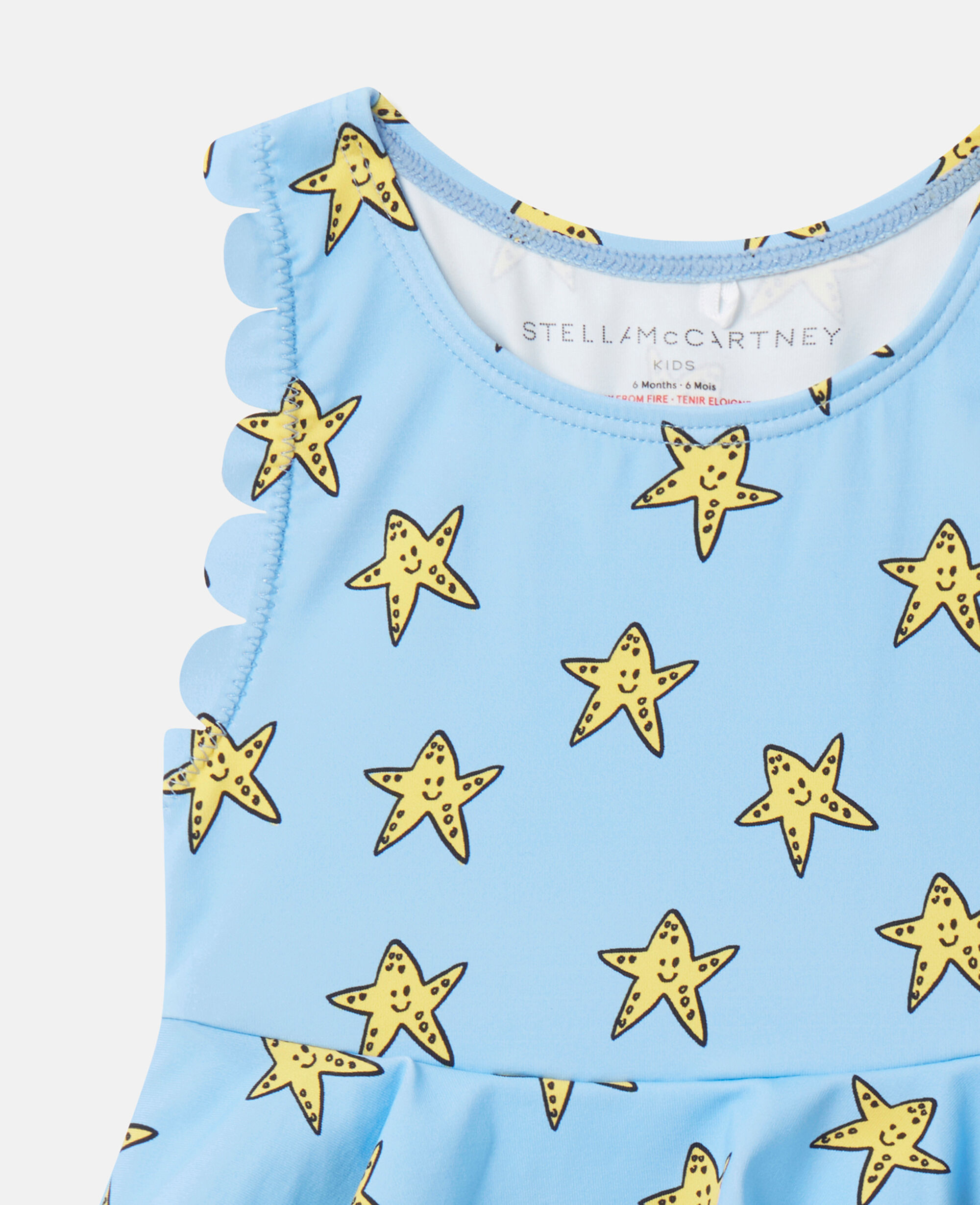 Stella McCartney Kids Starfish hooded towel - Yellow