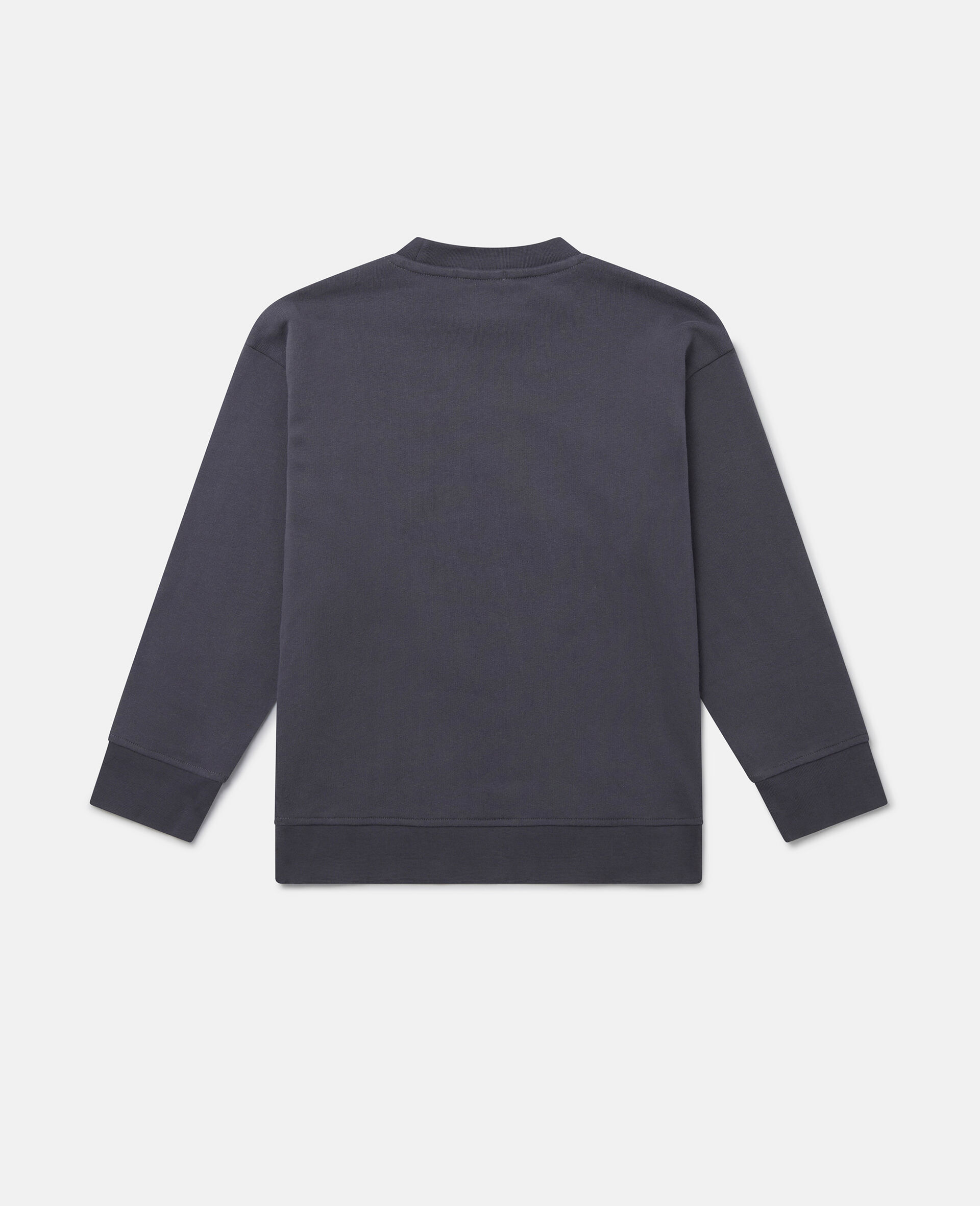 'Don't Be Square' Slogan Sweatshirt-Blue-large 'Don't Be Square' Slogan Sweatshirt-Blue-large image number 2