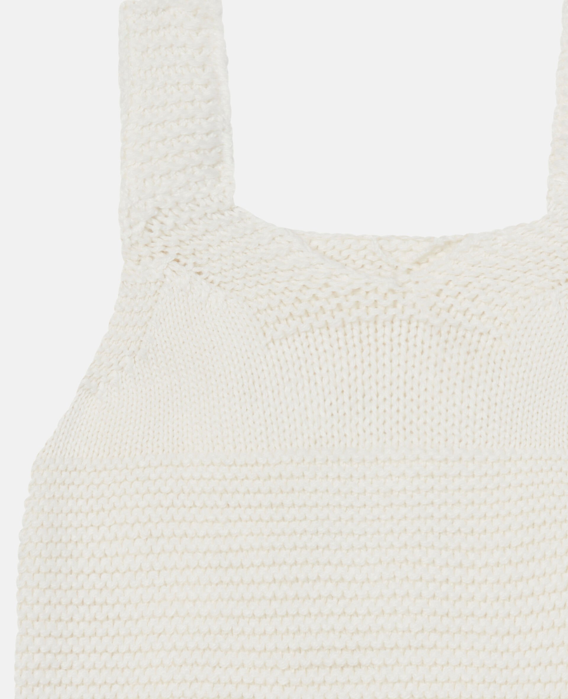 Knit Bunny Tail Bodysuit-White-large image number 1
