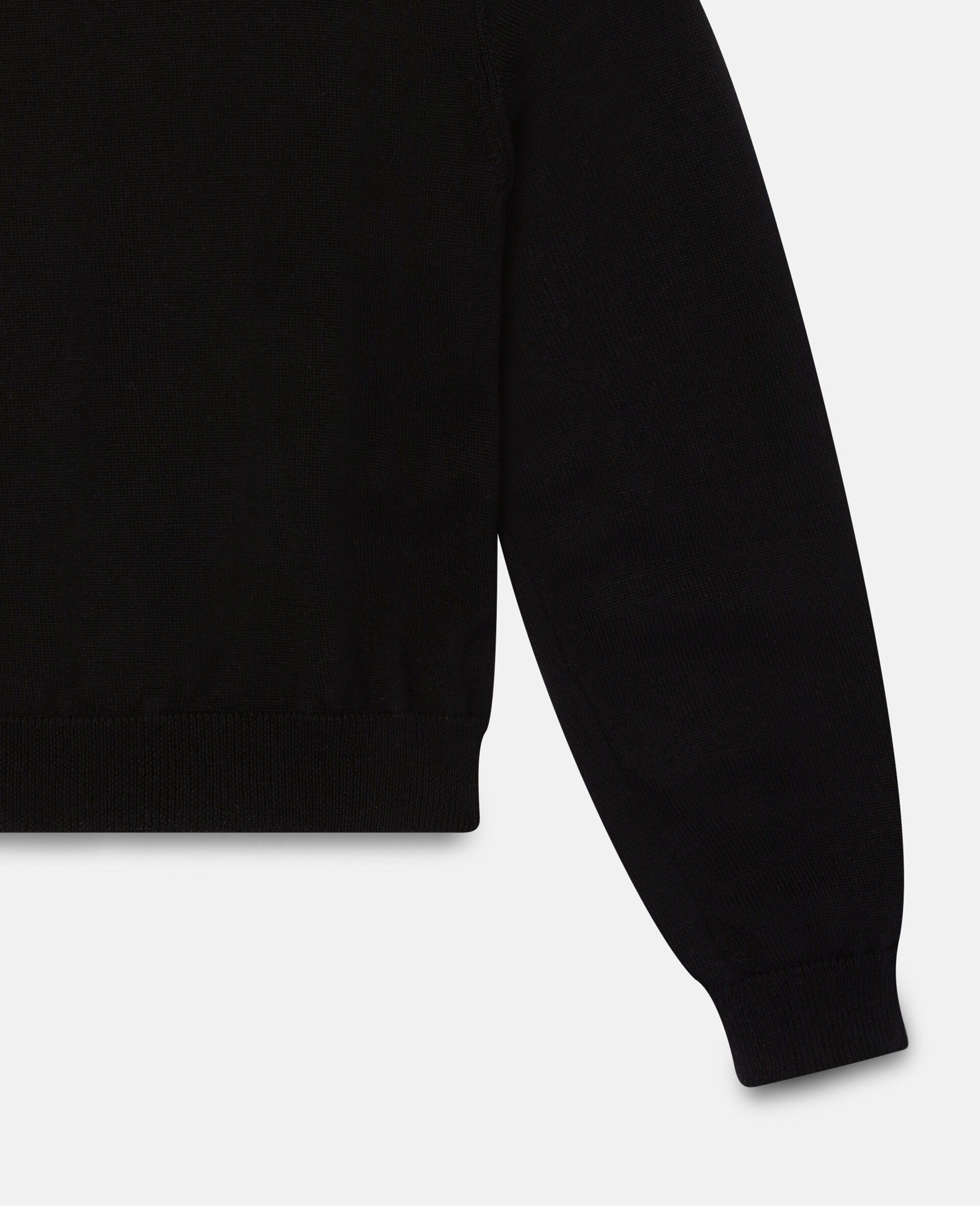 Bow Patch Cardigan-Black-large image number 2