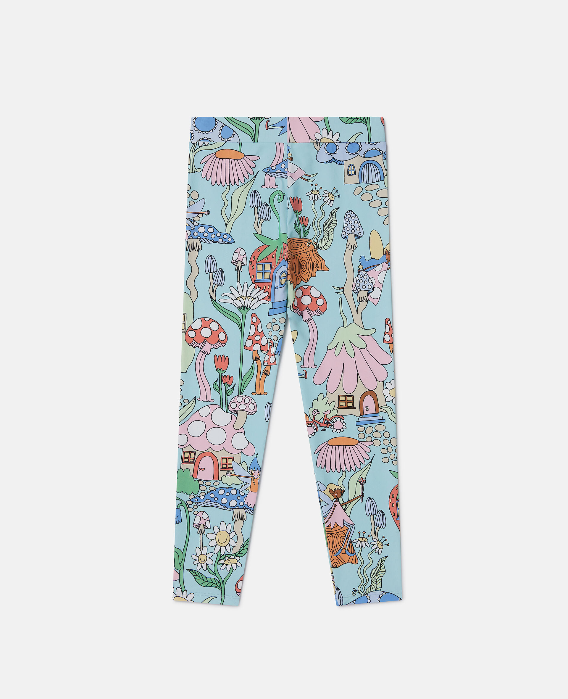 Woodland Print Elasticated Leggings-Green-large image number 2