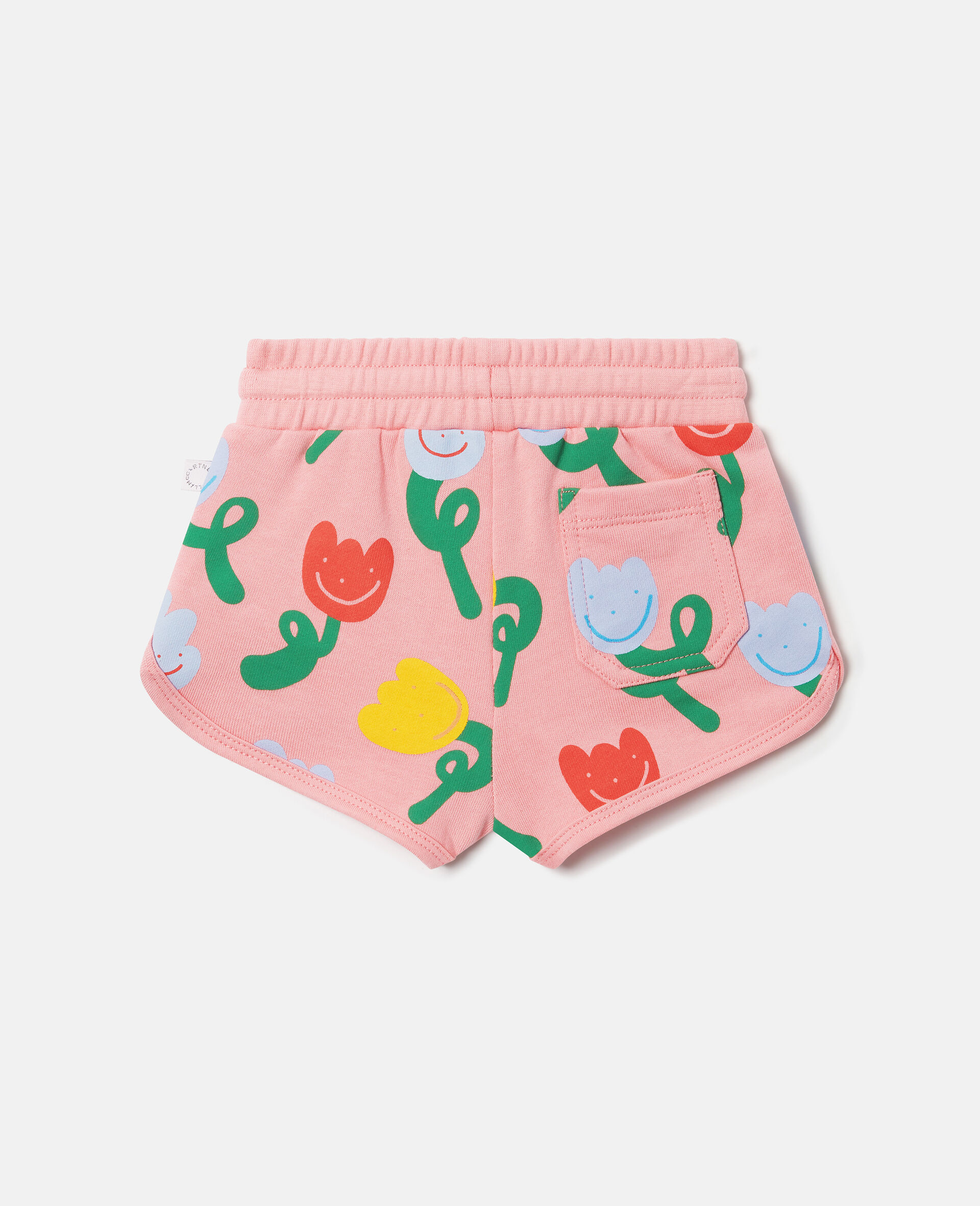 All-Over Floral Jersey Shorts-Pink-large image number 2