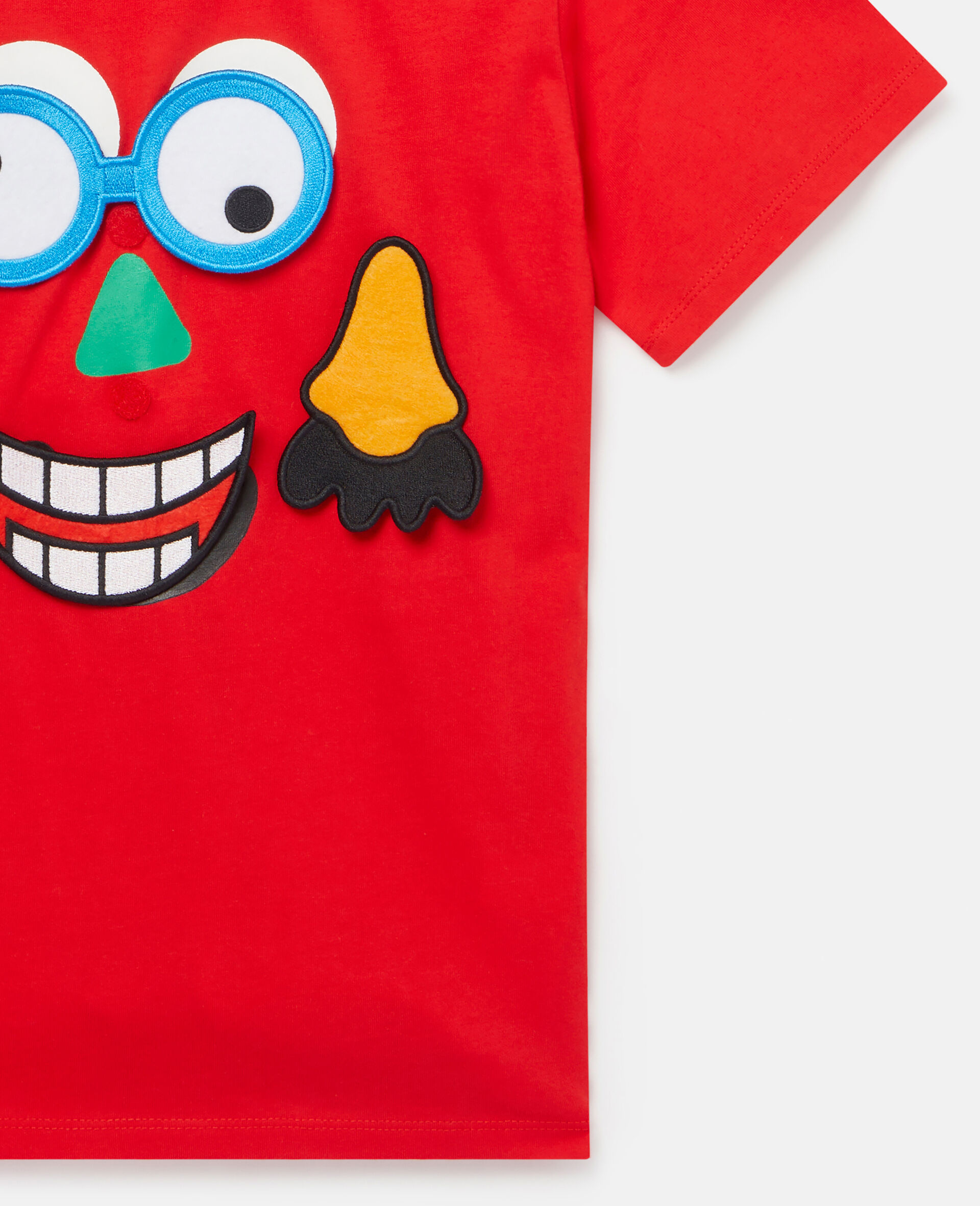 Women Red Velcro Badges T‐Shirt Stella McCartney CA