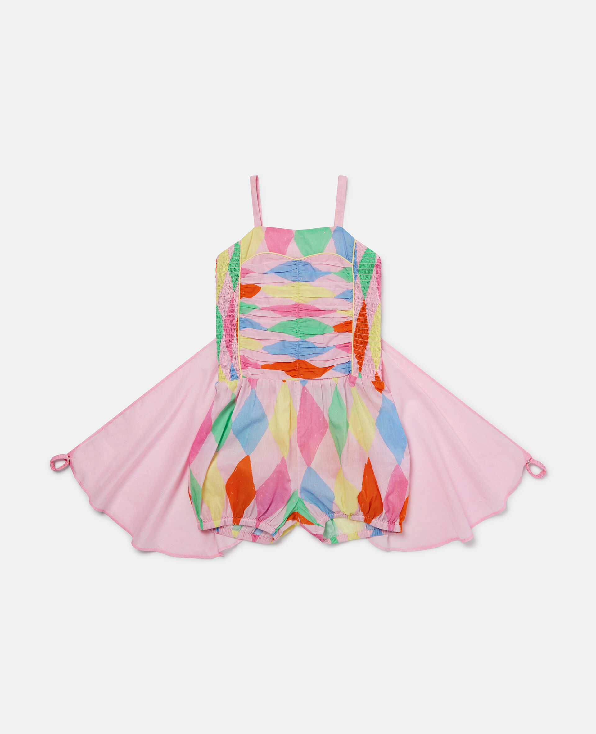 Butterfly Winged Sleeveless Romper -Pink-large image number 0