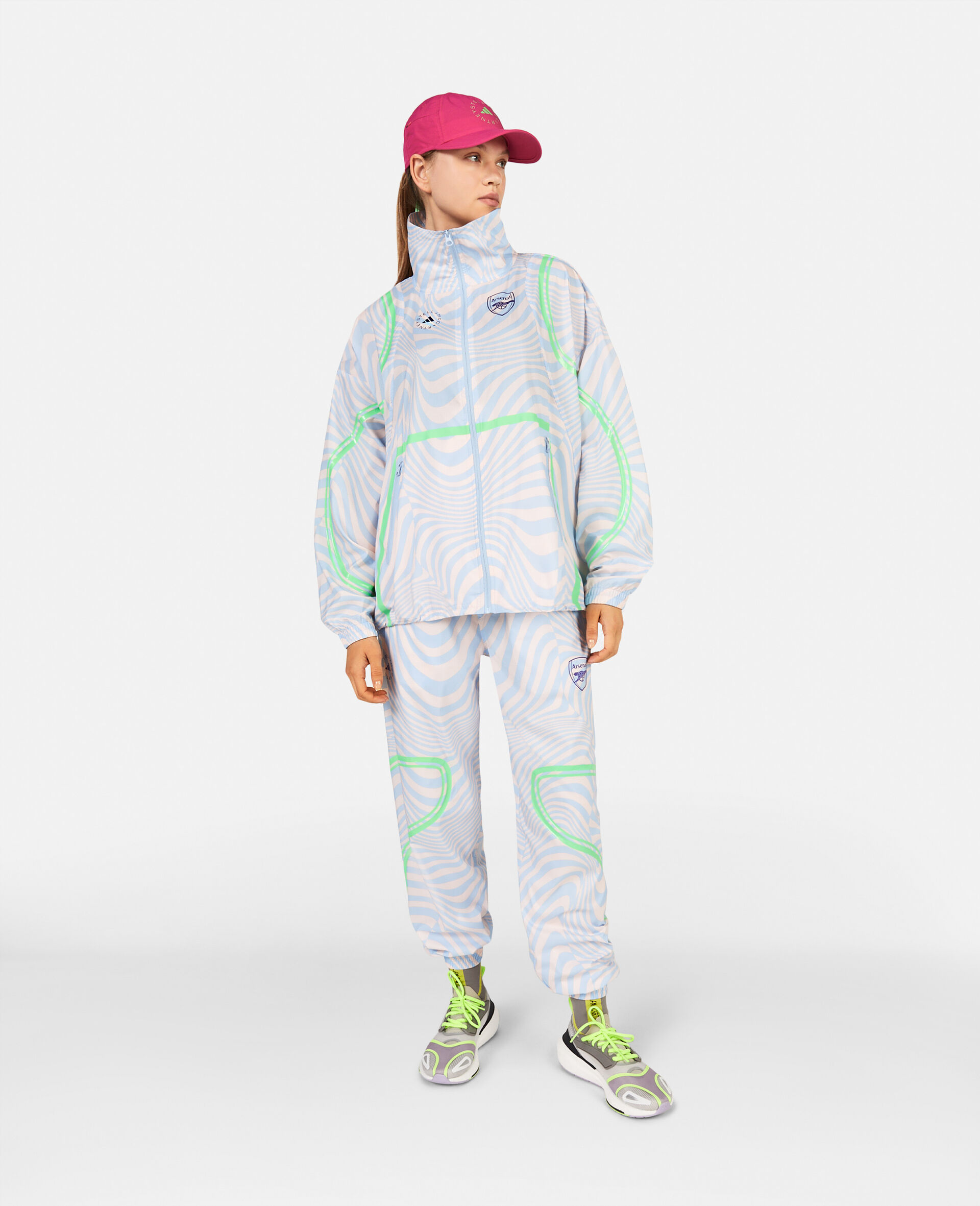 adidas by Stella McCartney &times; Arsenal Optic Swirl Print Jacket-Multicolour-large image number 1