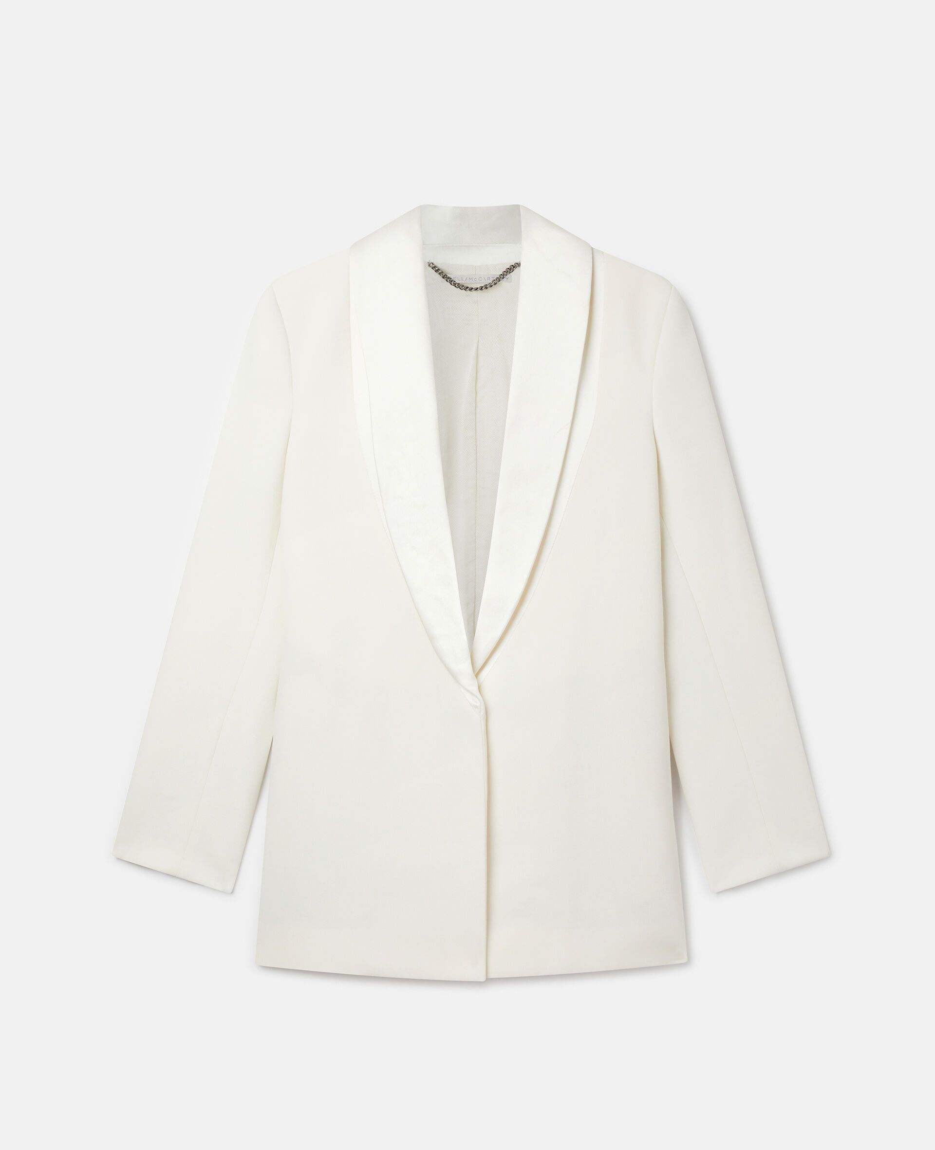 Twill Tailored Dinner Jacket-White-large