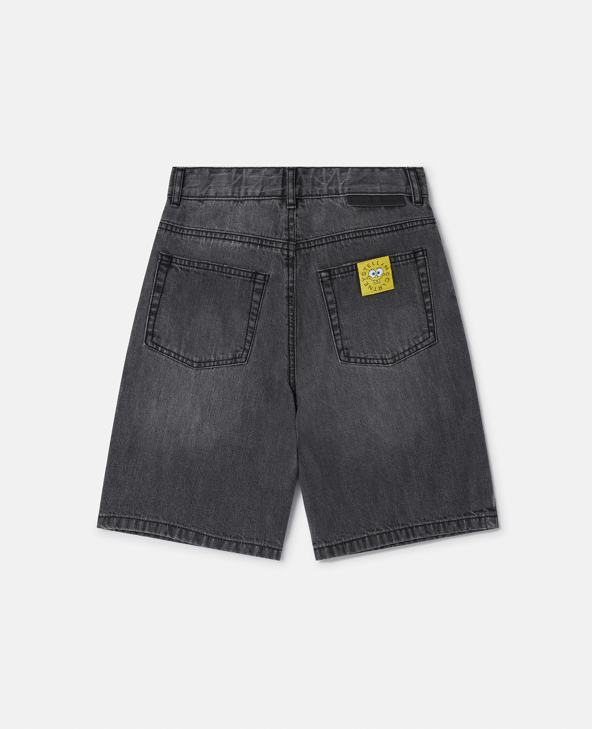 Jeansshorts mit Spongebob-Grafik-Grau-large image number 2