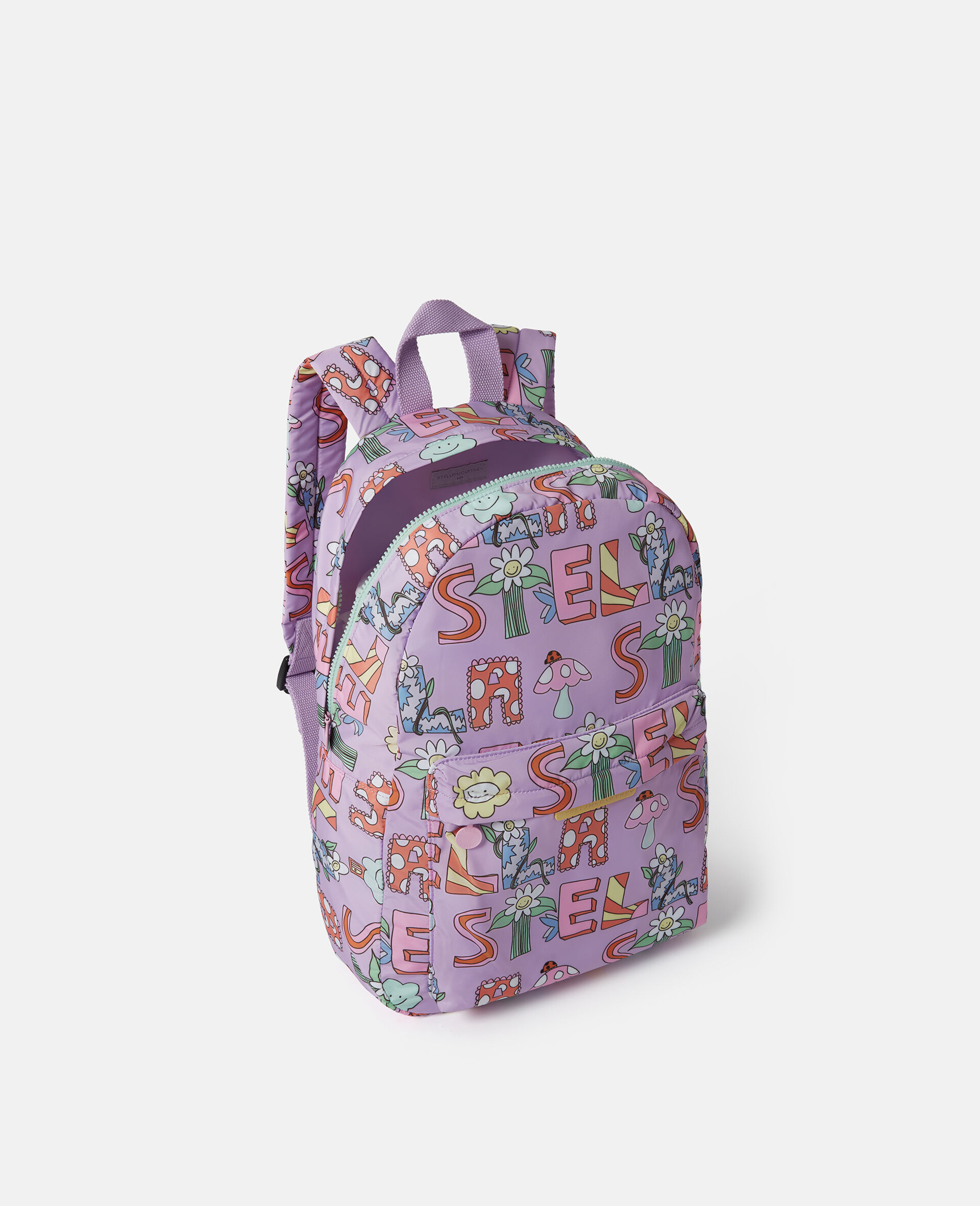 Stella Woodland字样双肩包-Purple-large Stella Woodland字样双肩包-Purple-large image number 3