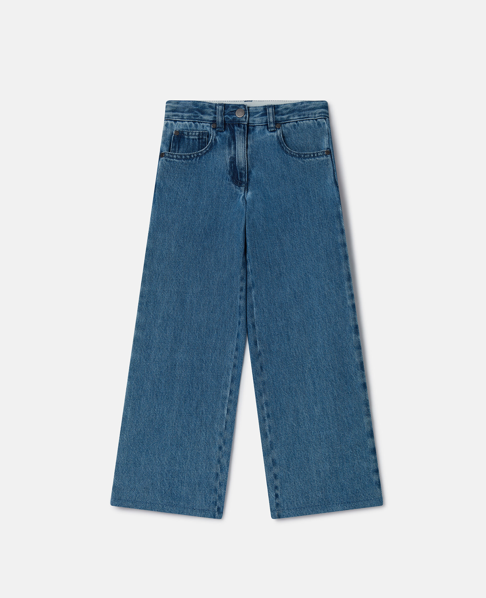 Straight-Leg Denim Jeans-Blue-large image number 0