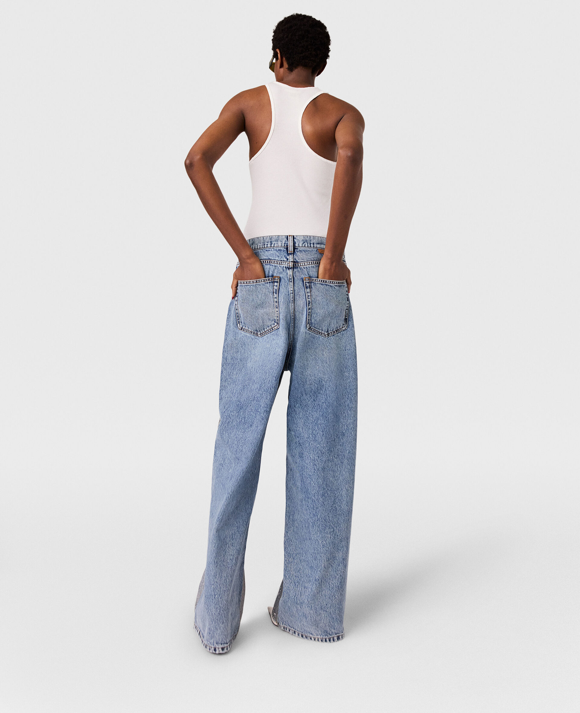 Mother铆钉背心式上衣-白色-large image number 6