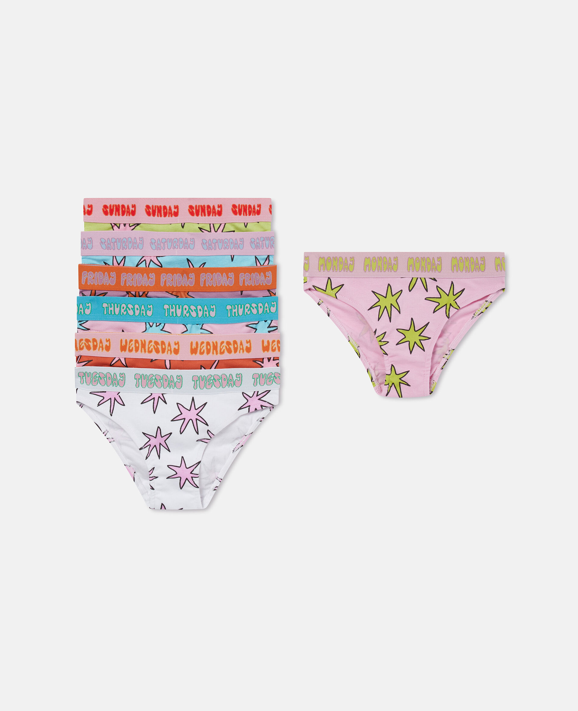 7 Pack of Star Print Briefs-Multicolour-large image number 0