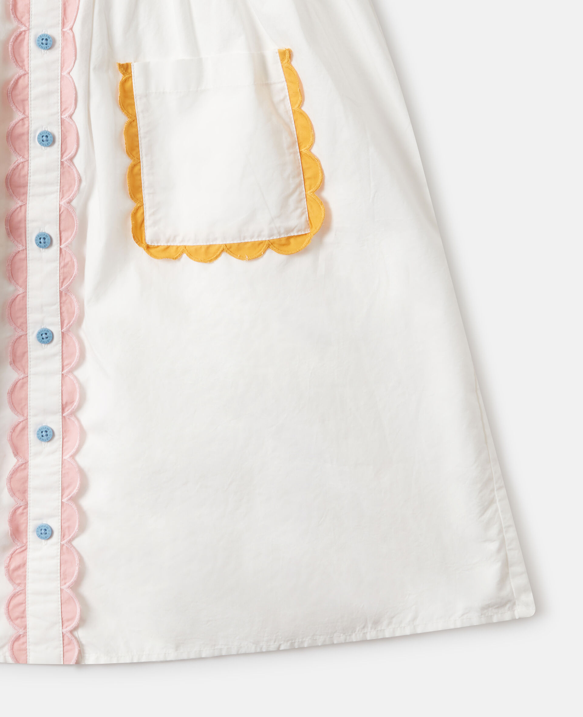 Utility Pocket Pinafore Dress-White-large image number 3