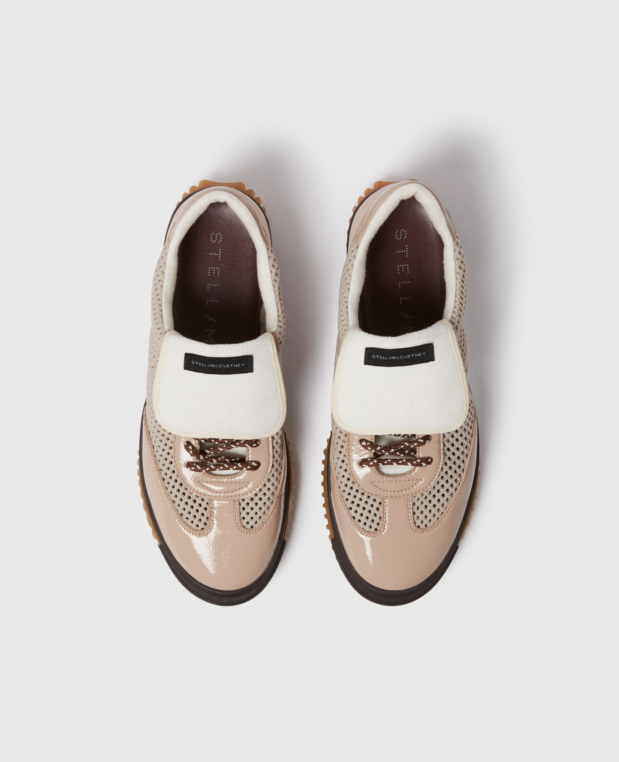 Stella Mccartney★S-Wave スポーツ メッシュ パネル スニーカー Women Pure white S-Wave スポーツ メッシュ パネル スニーカー