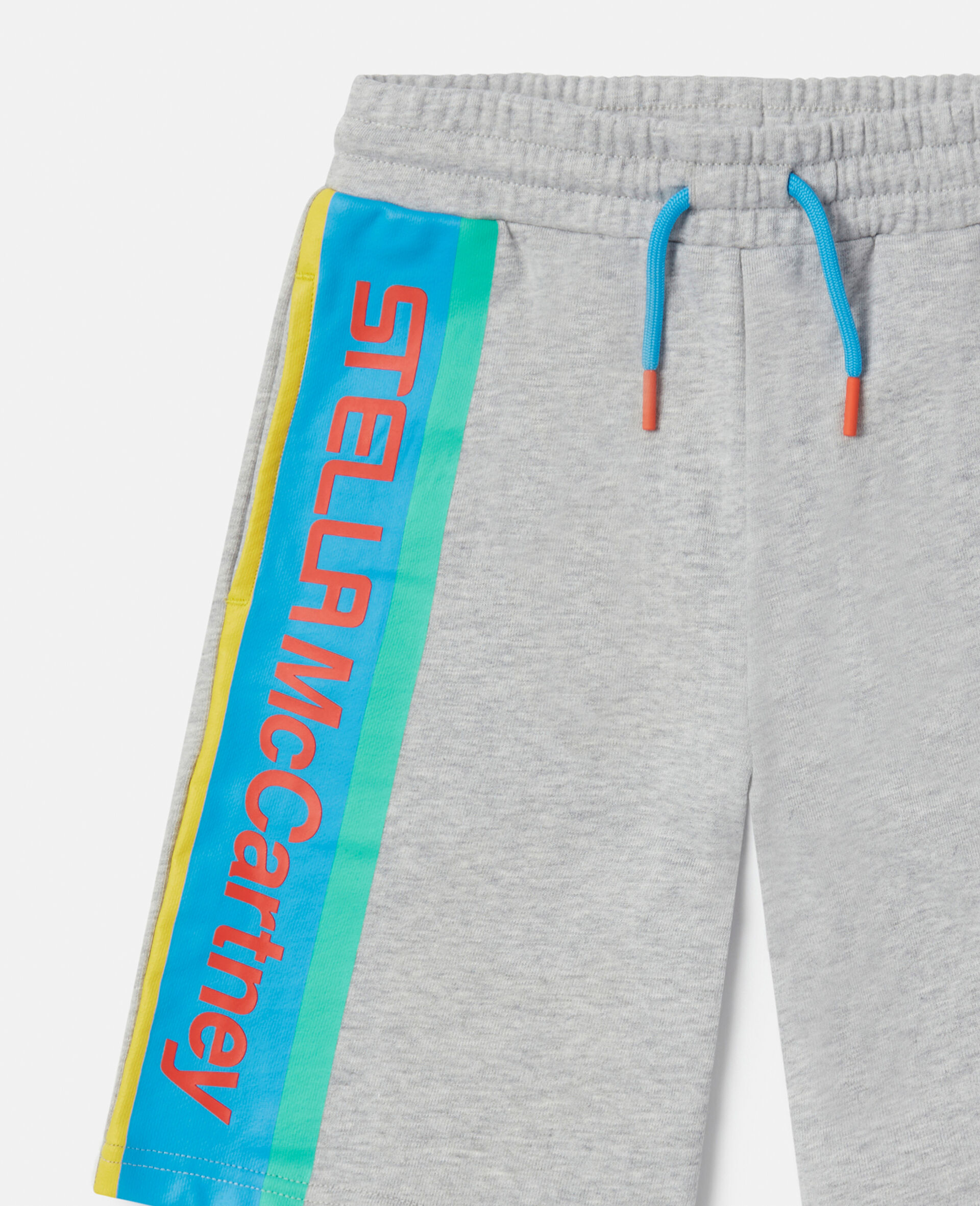 Stella Logo Active Sweat Shorts-Grey-large image number 1