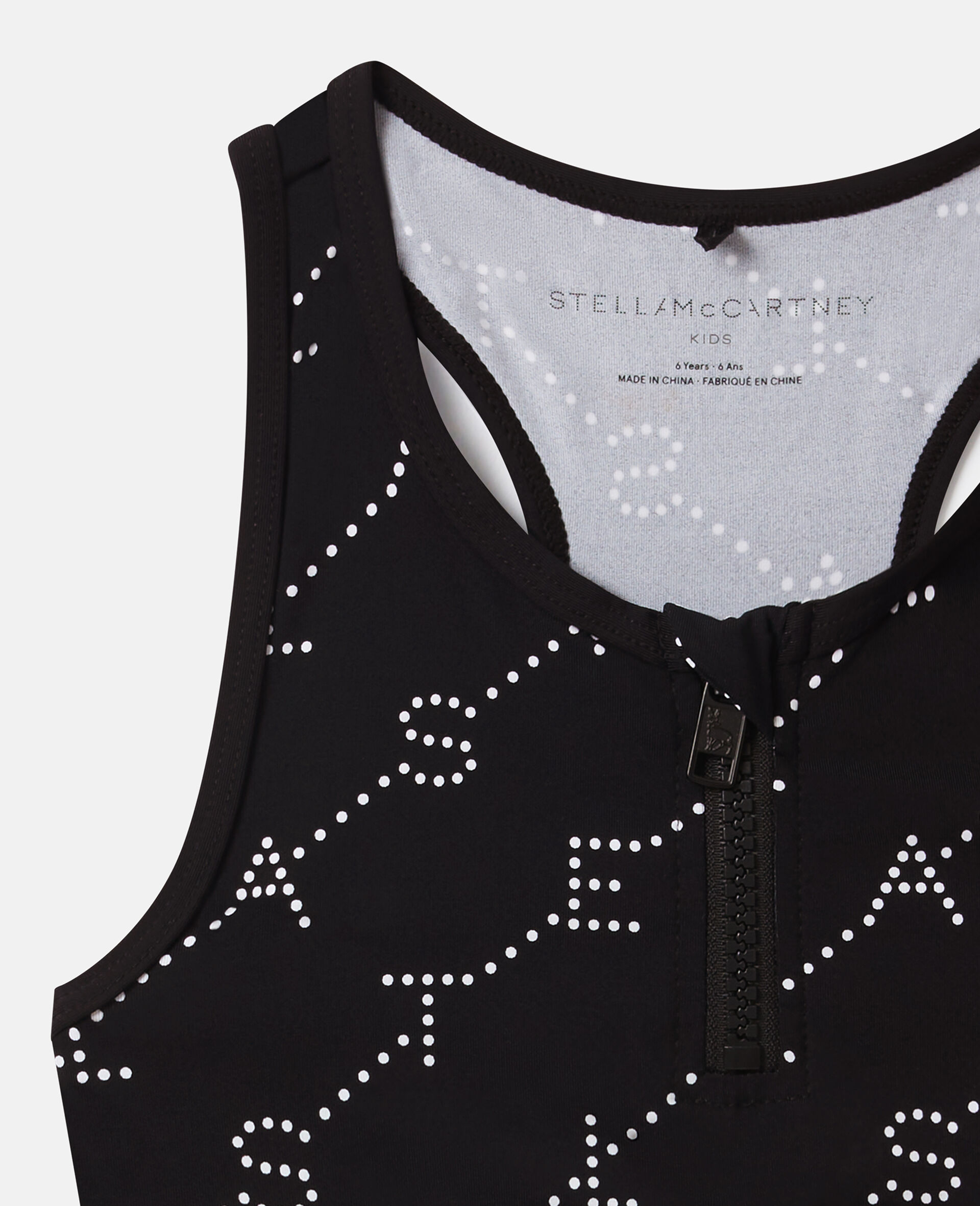 Logo Print Bikini -Black-medium