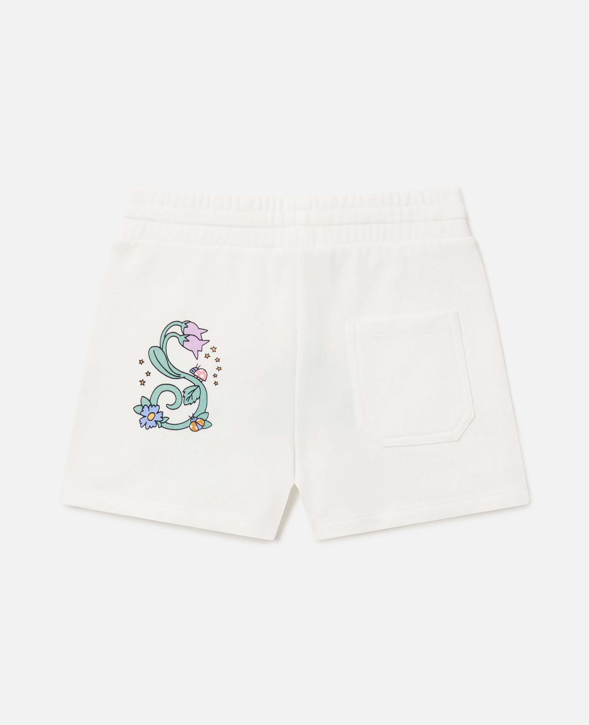Embroidered Jersey Shorts-Cream-large image number 2