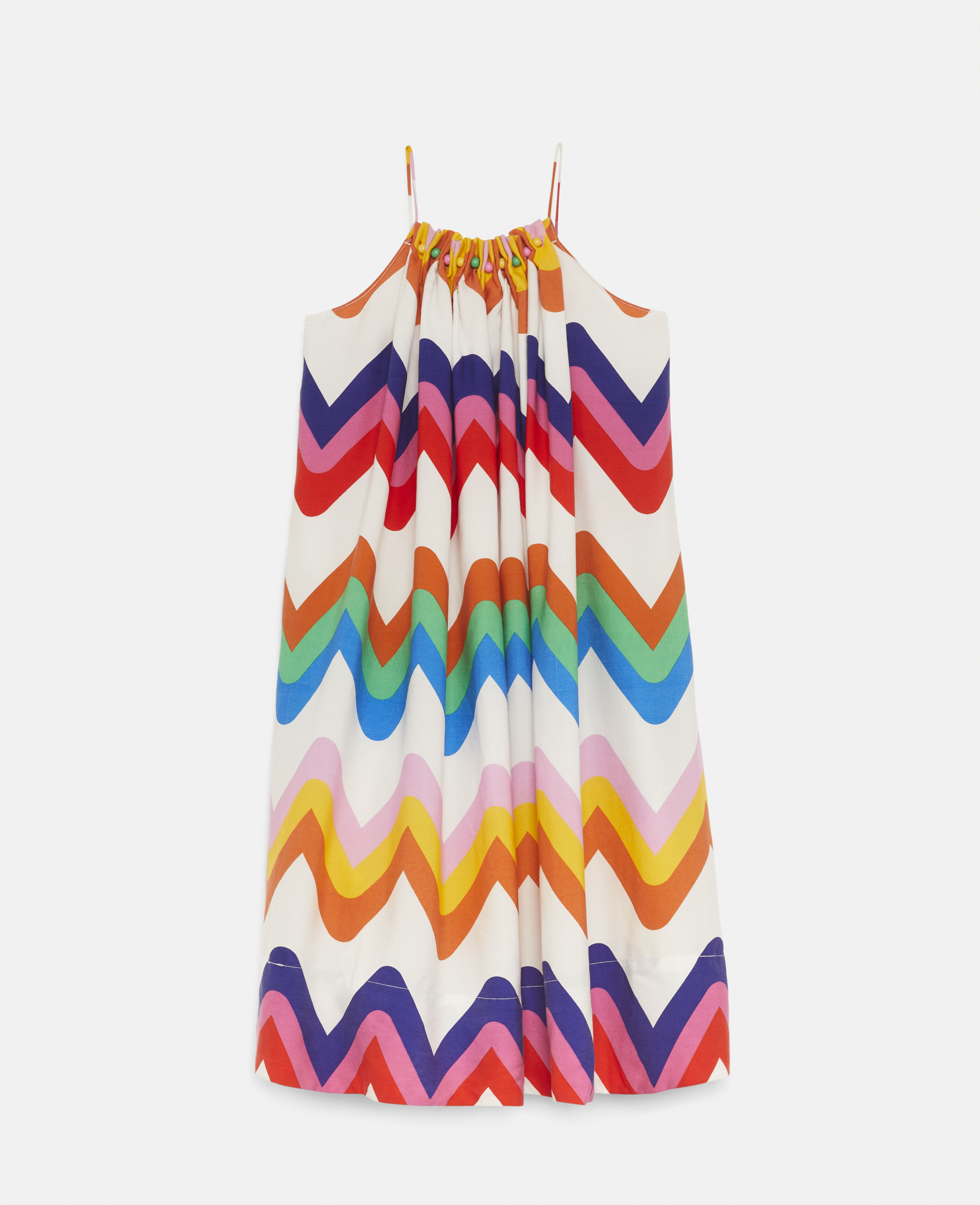 Girls Multicolour Zig Zag Print Tencel Twill Dress | Stella
