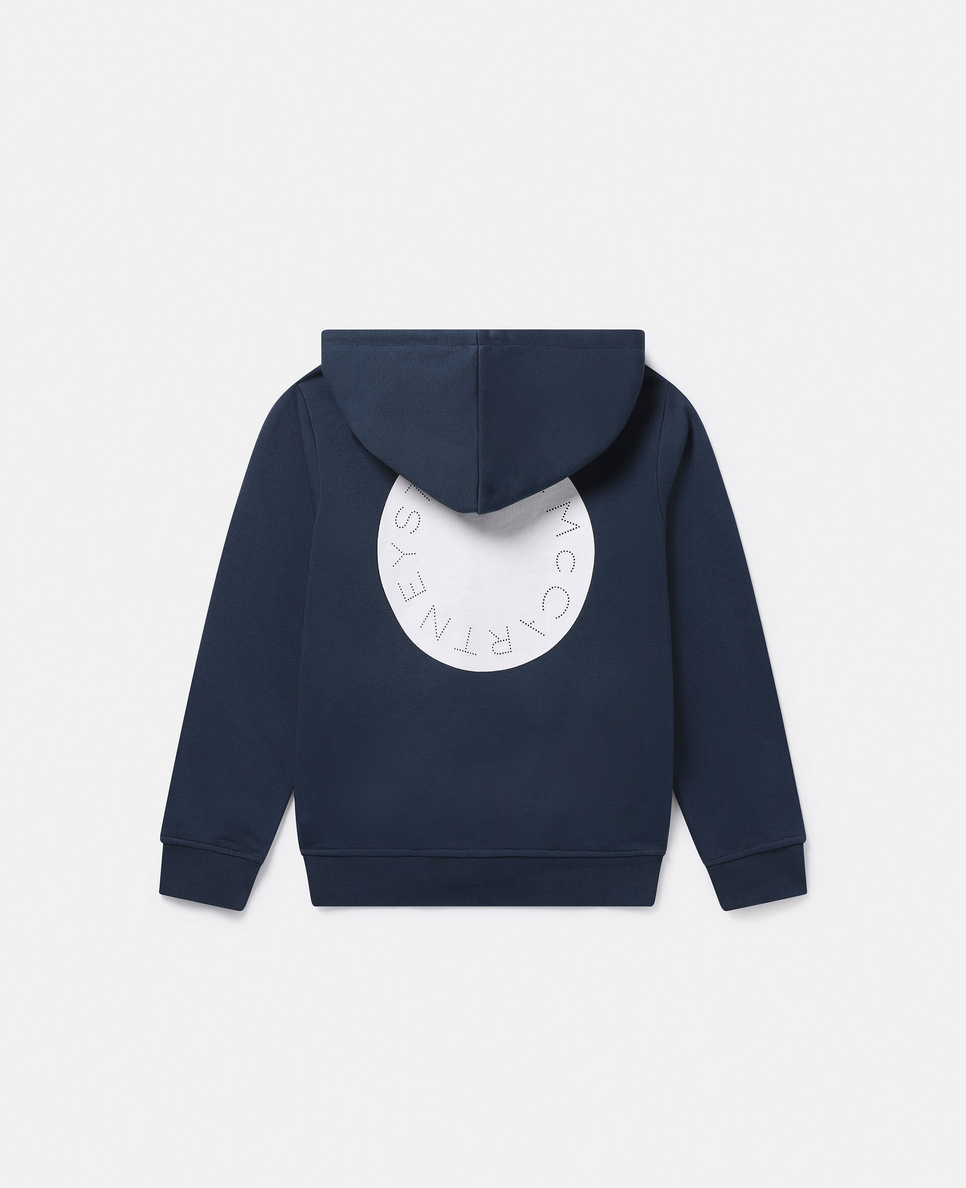 Logo Zip Hoodie-Blue-large image number 2