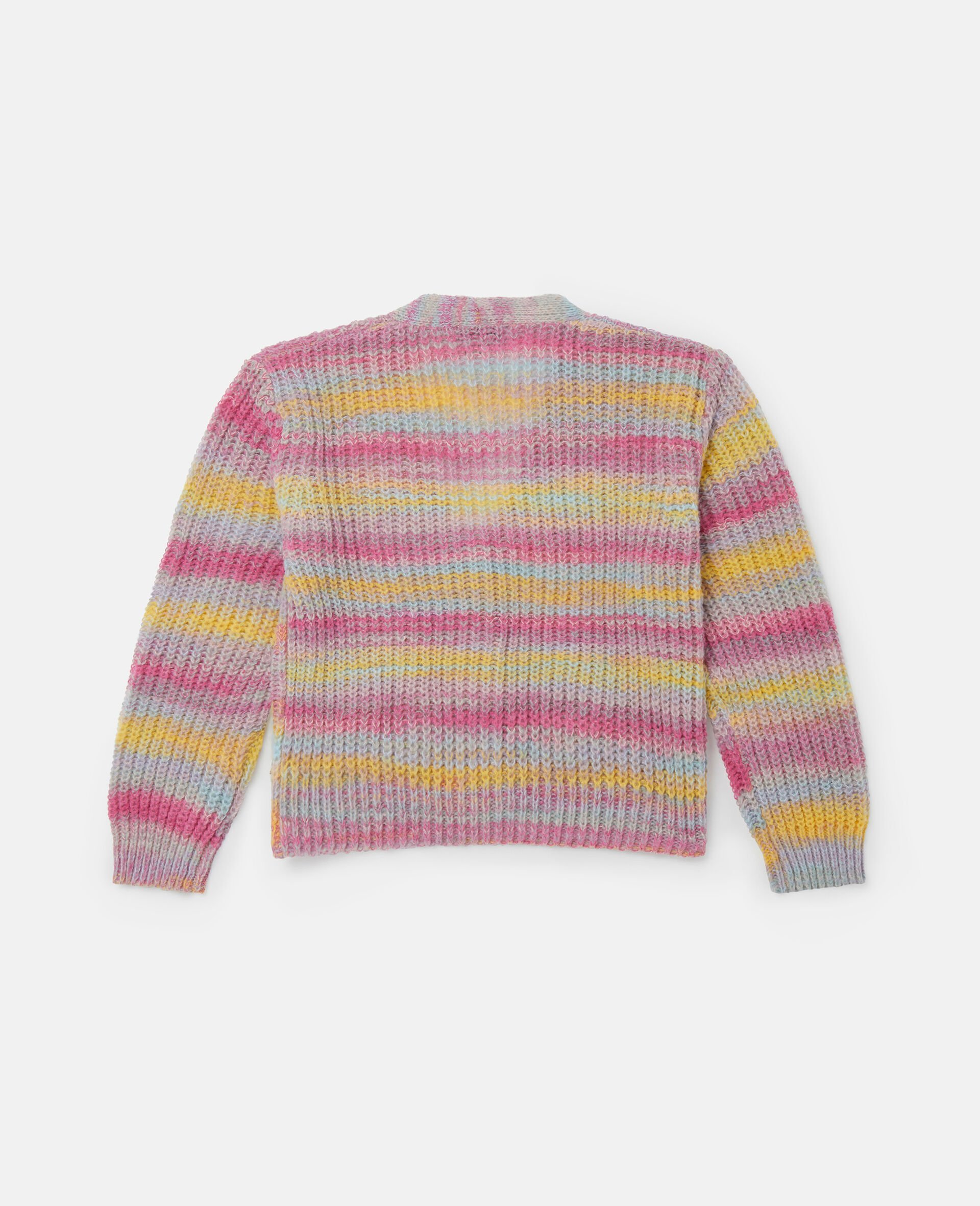 Space Dye Stripe Cardigan-Multicoloured-large Space Dye Stripe Cardigan-Multicoloured-large image number 2
