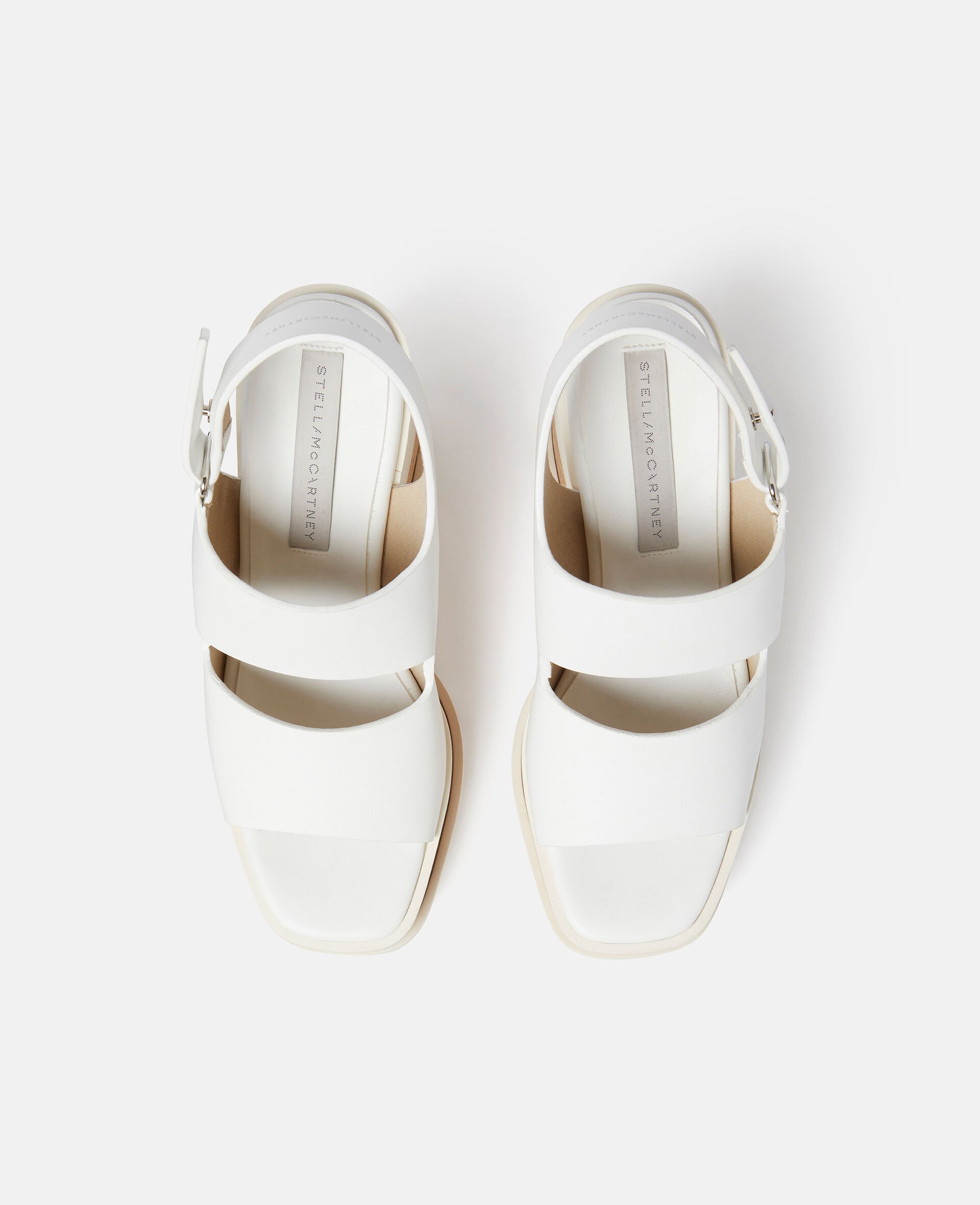 Elyse Alter Mat Platform Sandals-White-large image number 3