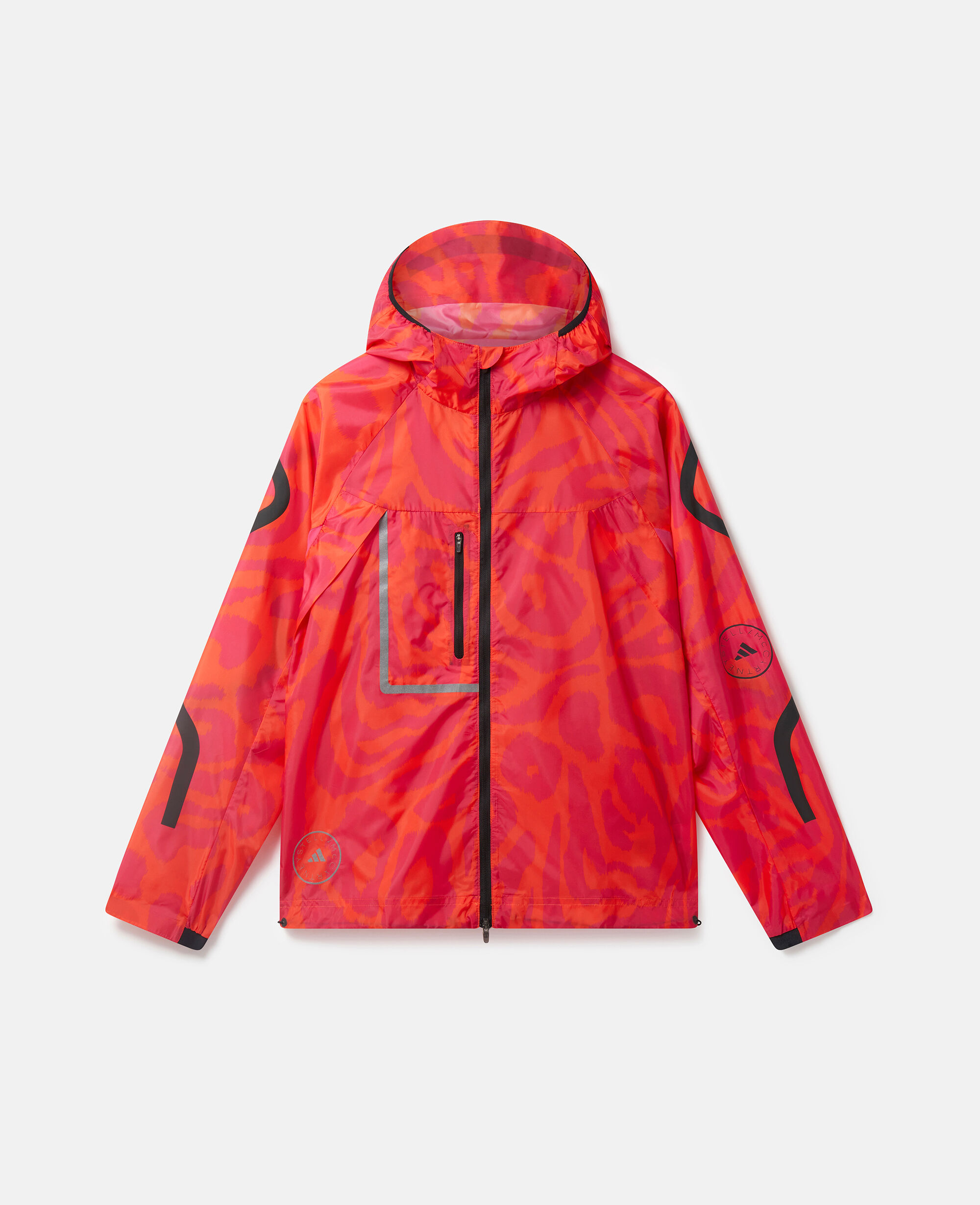Orange running jacket women's top