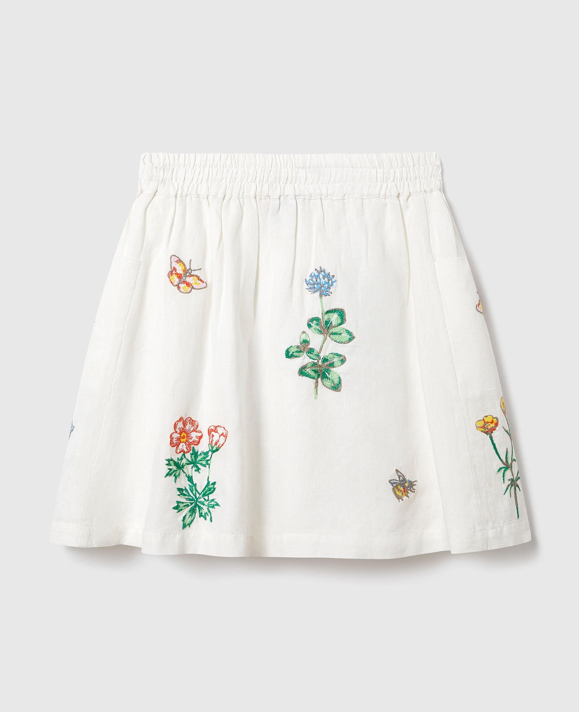 花卉刺绣半身裙 -Cream-large 花卉刺绣半身裙 -Cream-large image number 2