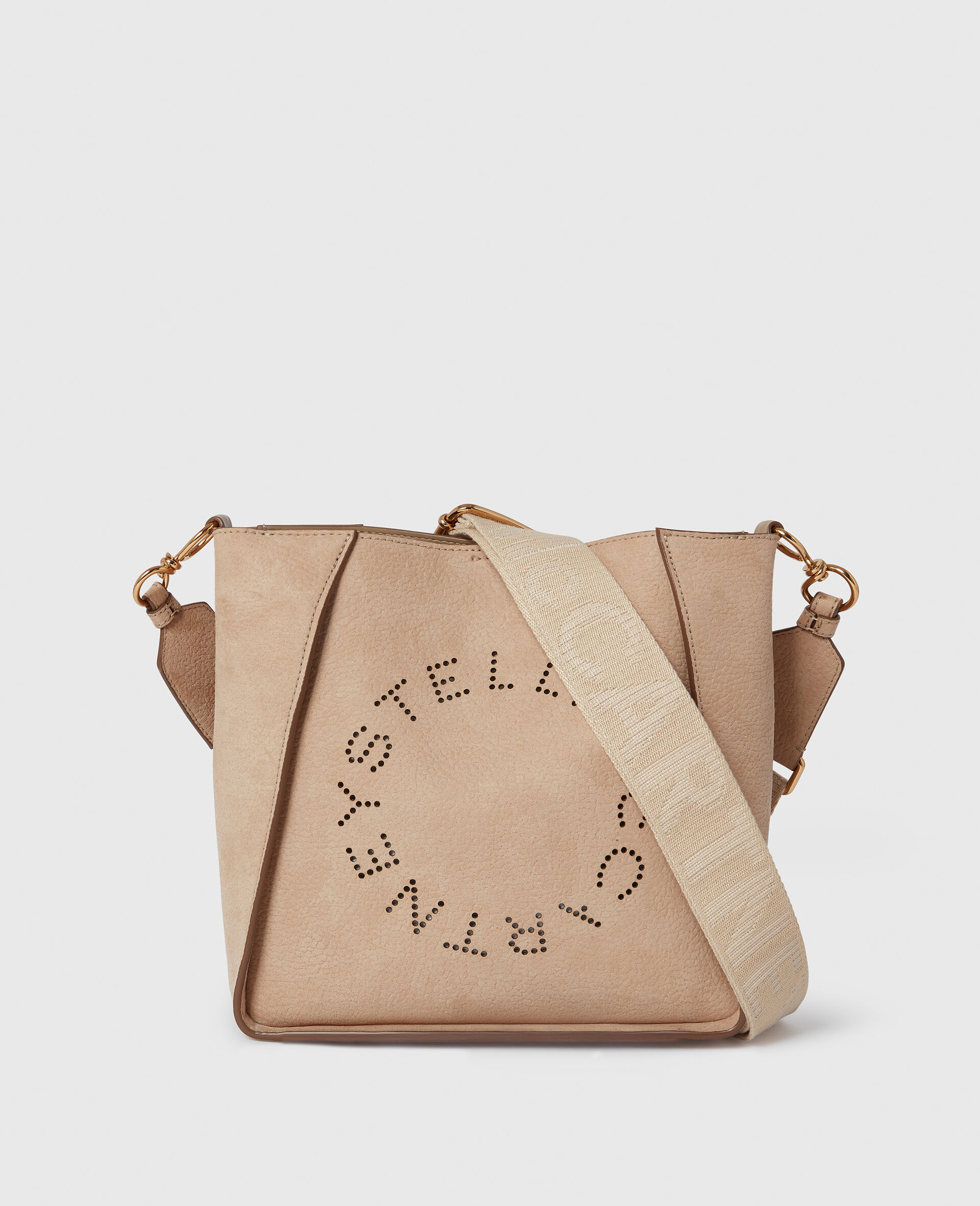 Logo Square Crossbody Bag-Beige-large image number 0