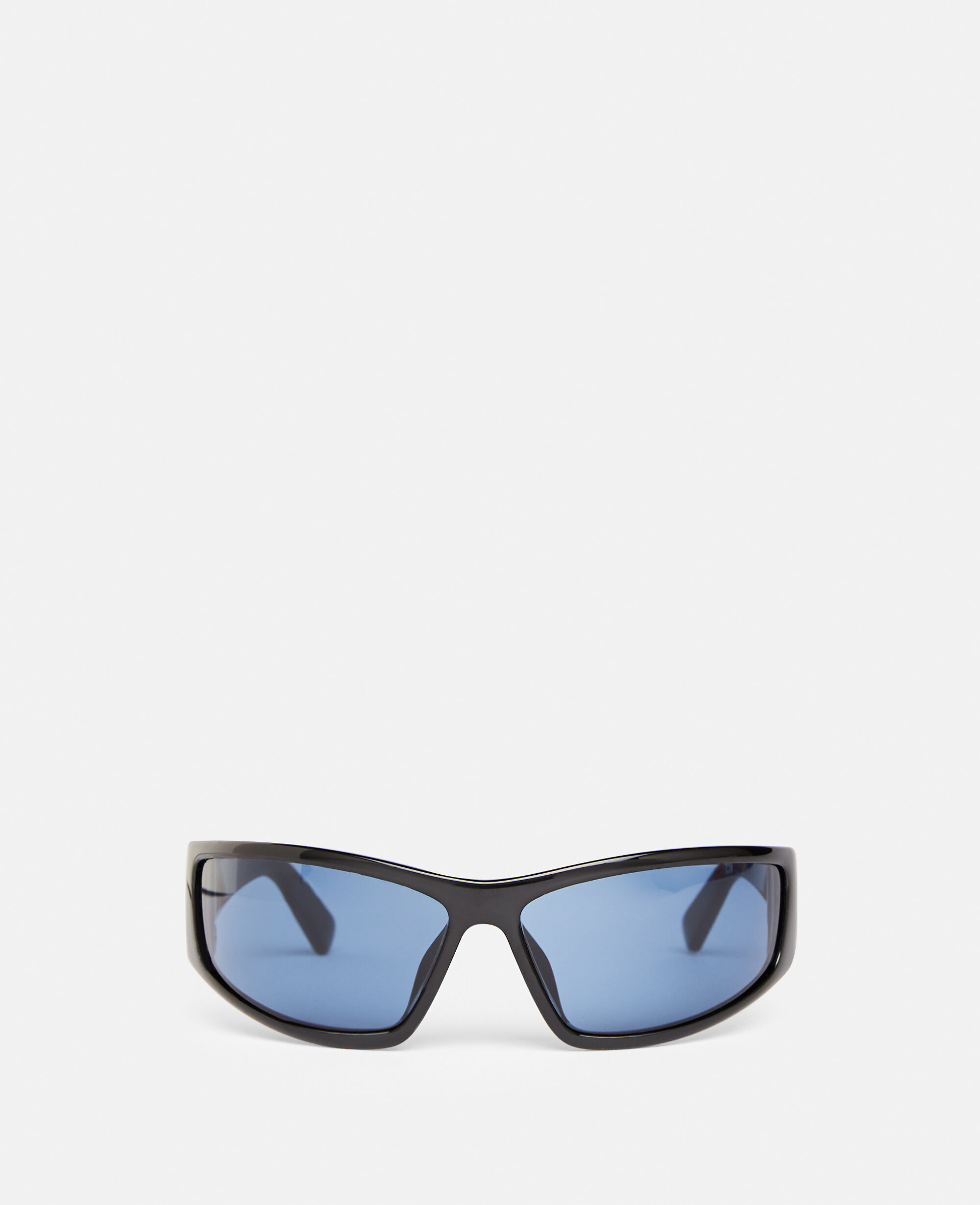 Women Shiny Black Rectangular Sunglasses | Stella McCartney US
