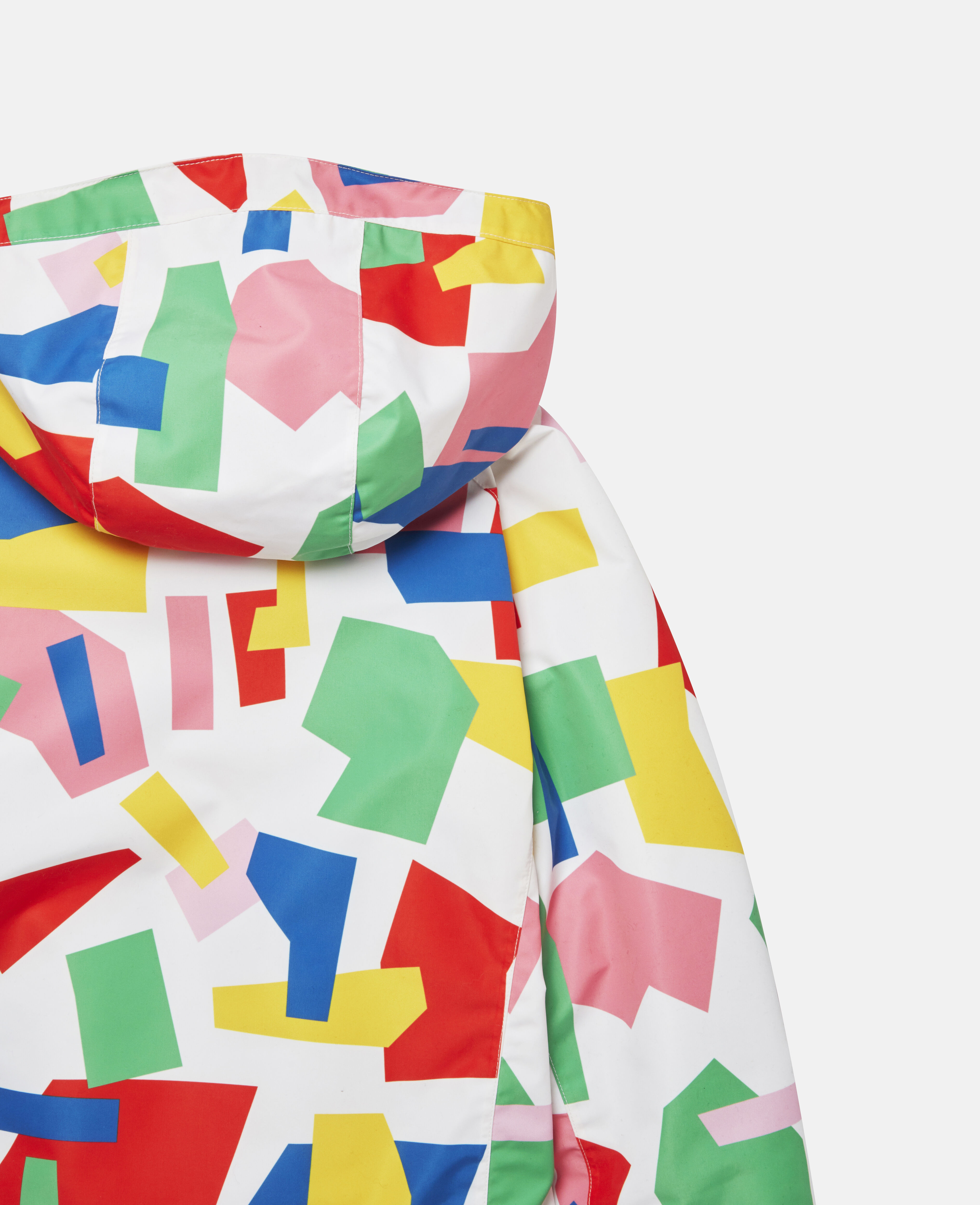 multi coloured ski jacket