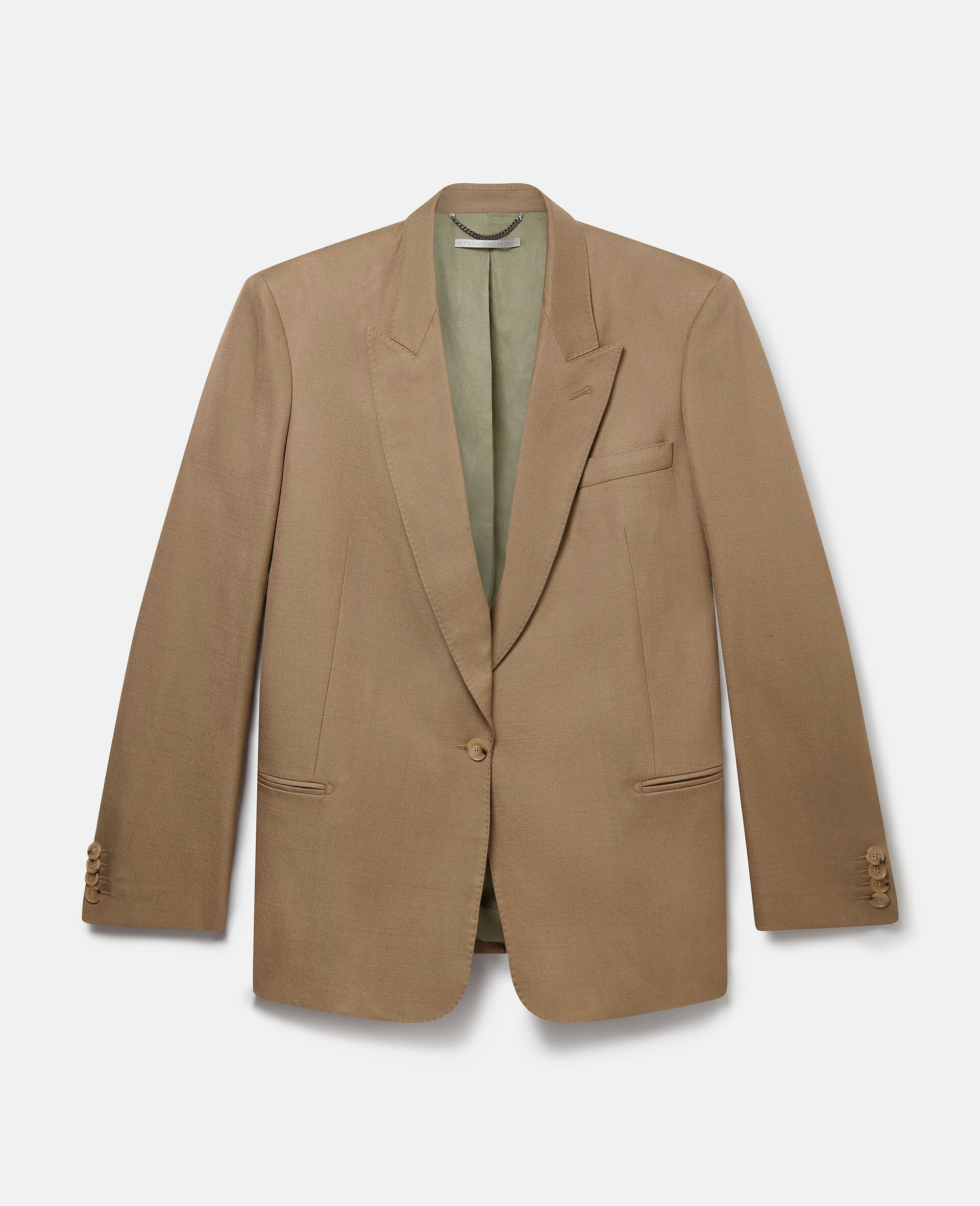Single-Breasted Blazer -Green-large image number 0