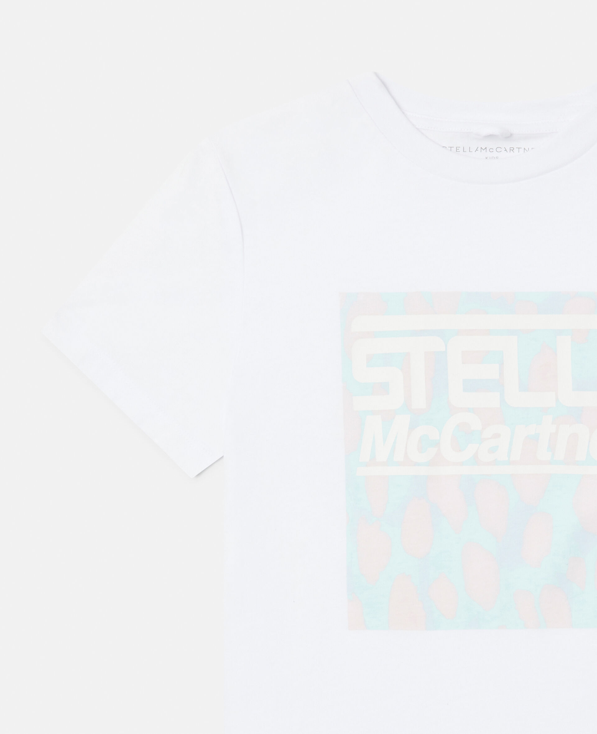 ステラロゴ カモフラージュ プリント Tシャツ-ホワイト-large image number 1