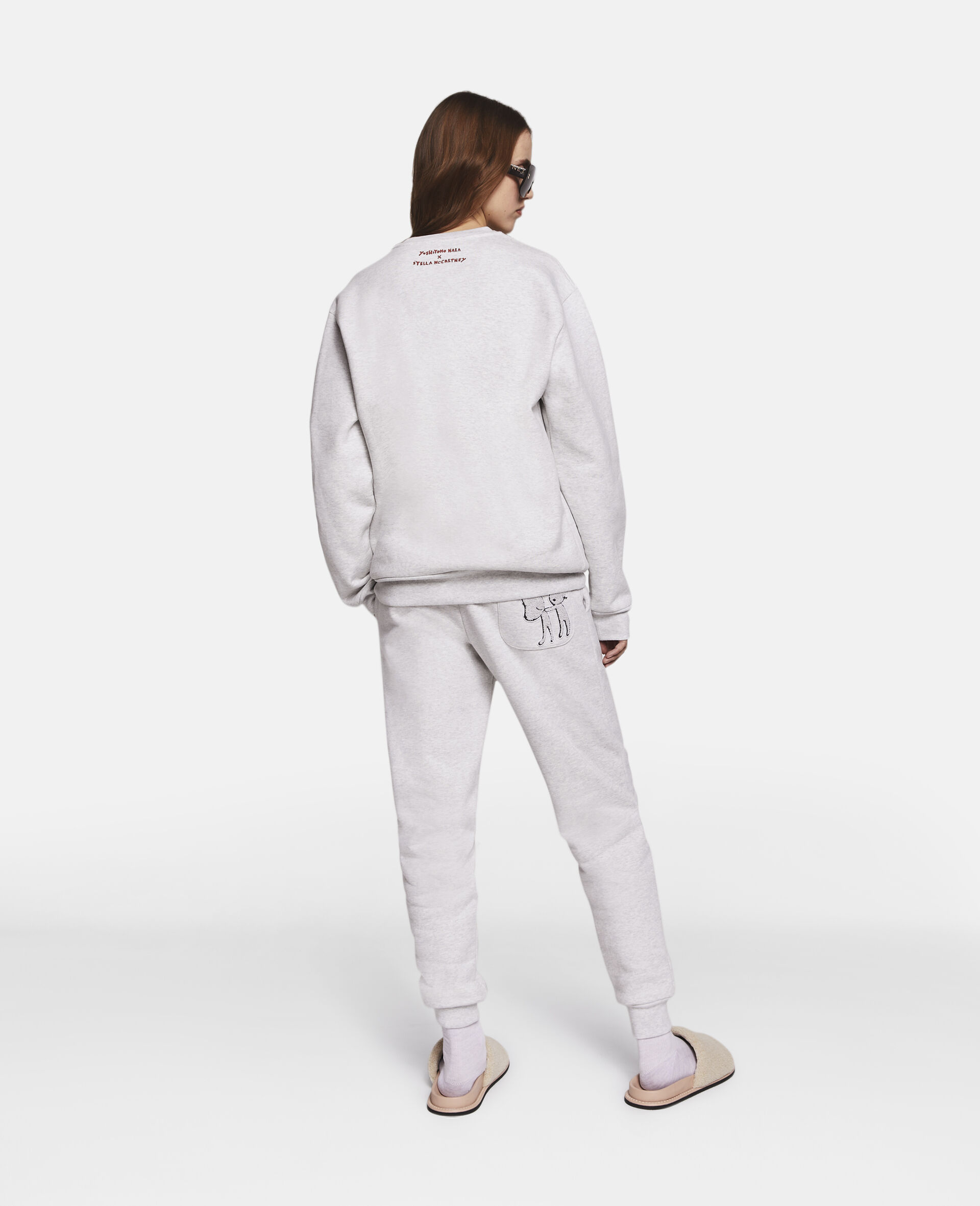 Untitled Bunny Girl Embroidered Sweatshirt-Grey-large image number 2