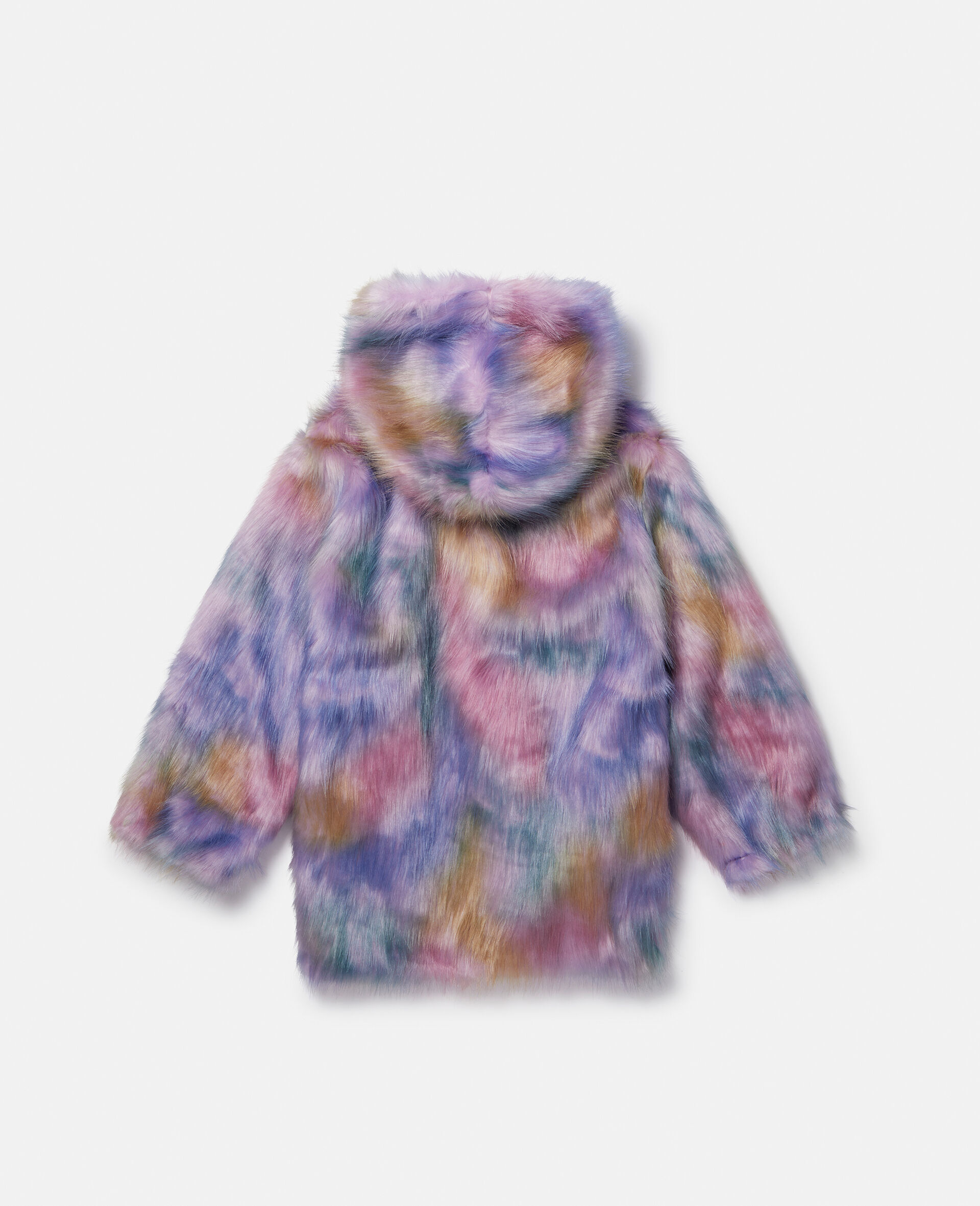 Spray Paint Shaggy Teddy Coat-Multicolour-large image number 2