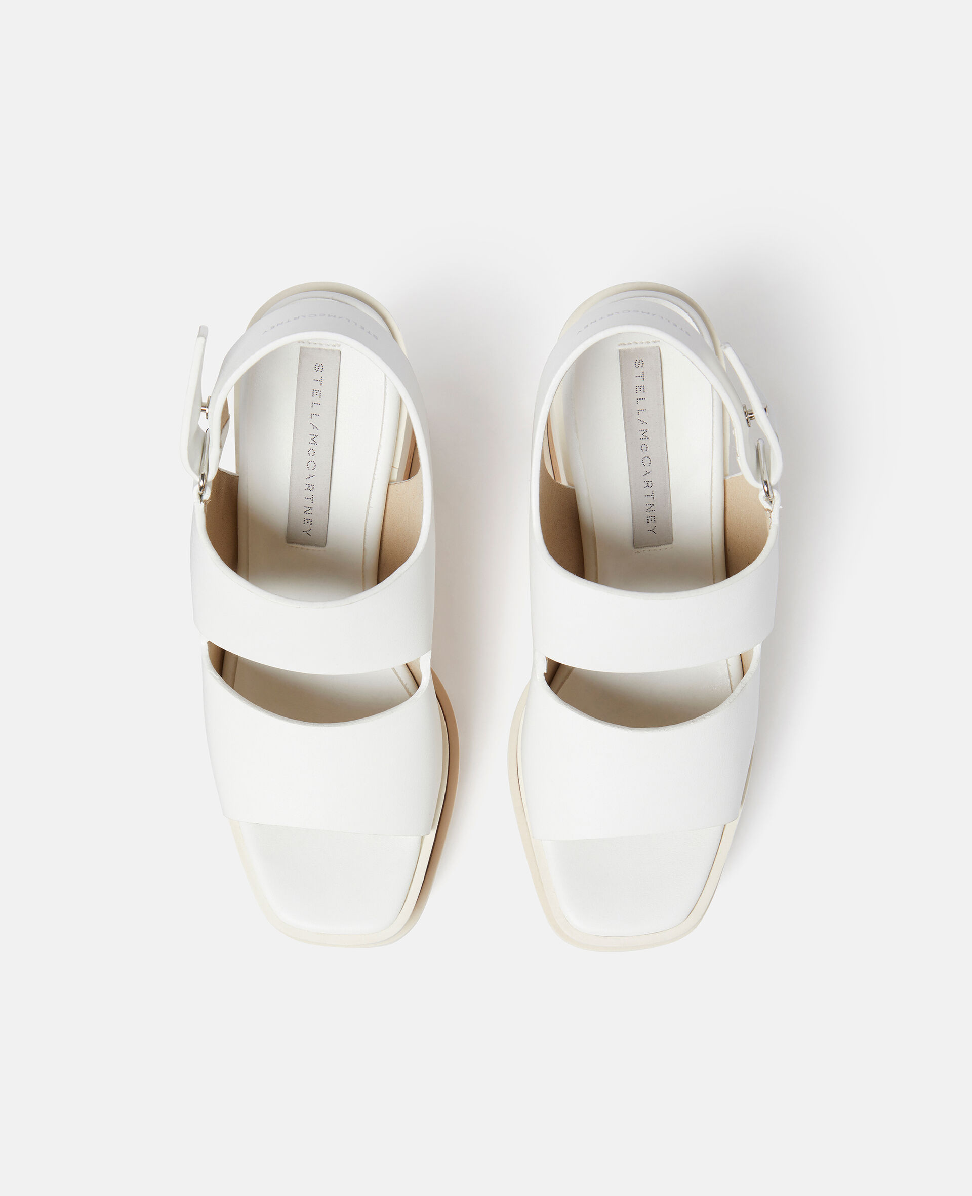 Elyse Alter Mat Platform Sandals-White-large image number 3