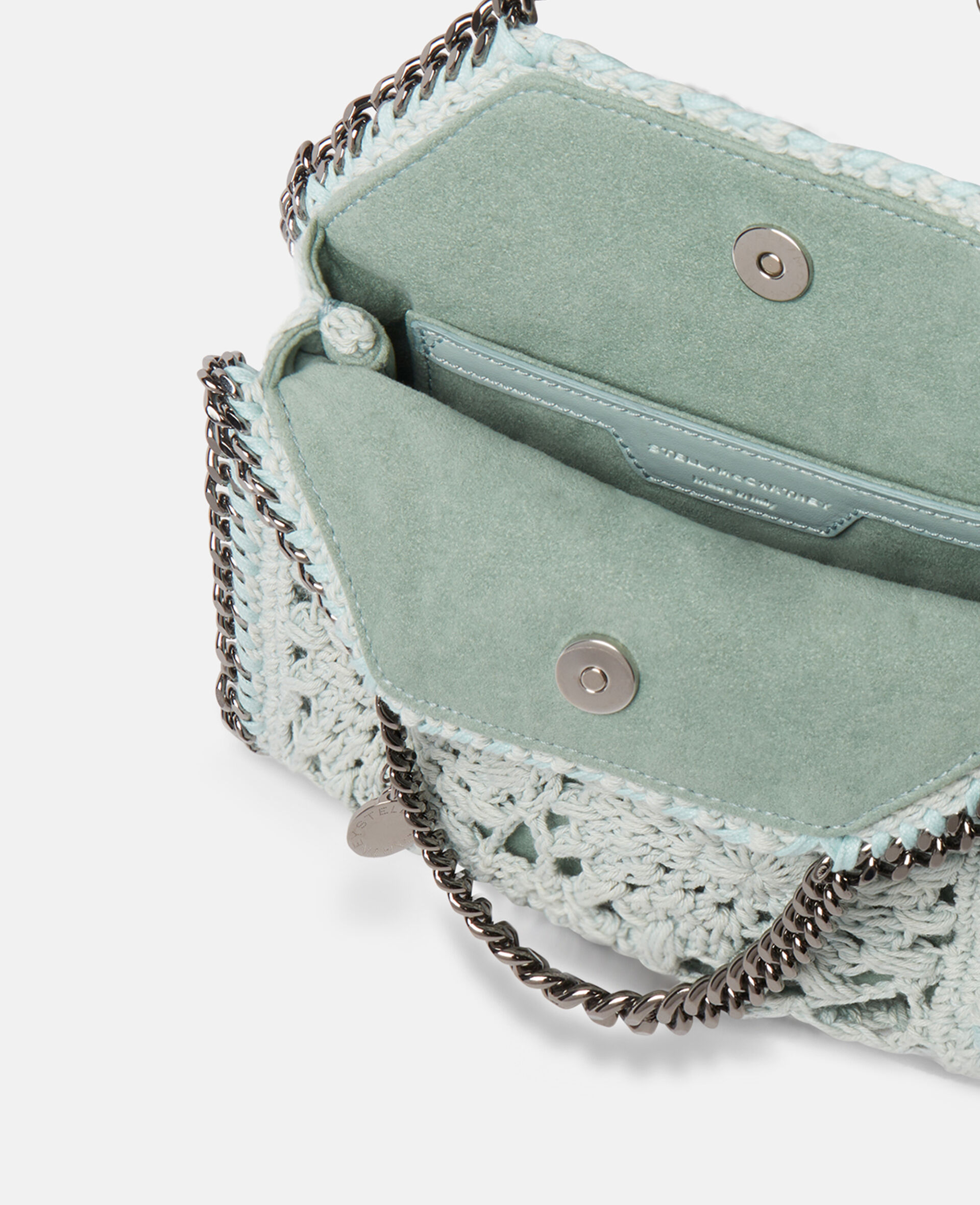 Falabella Cotton Crochet Tiny Tote Bag-Green-large image number 4
