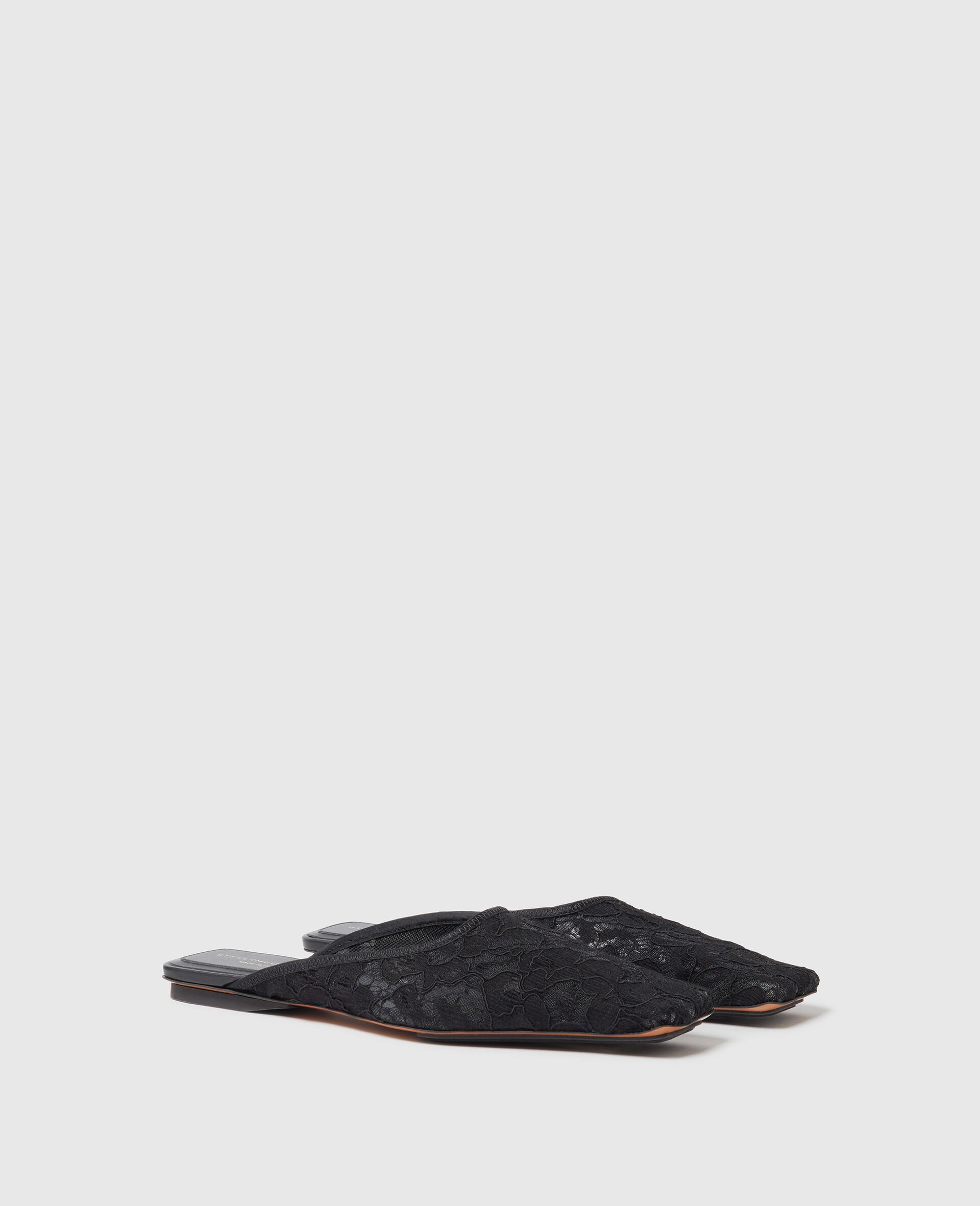 Square-Toe Lace Backless Mules-Black-medium Square-Toe Lace Backless Mules-Black-medium
