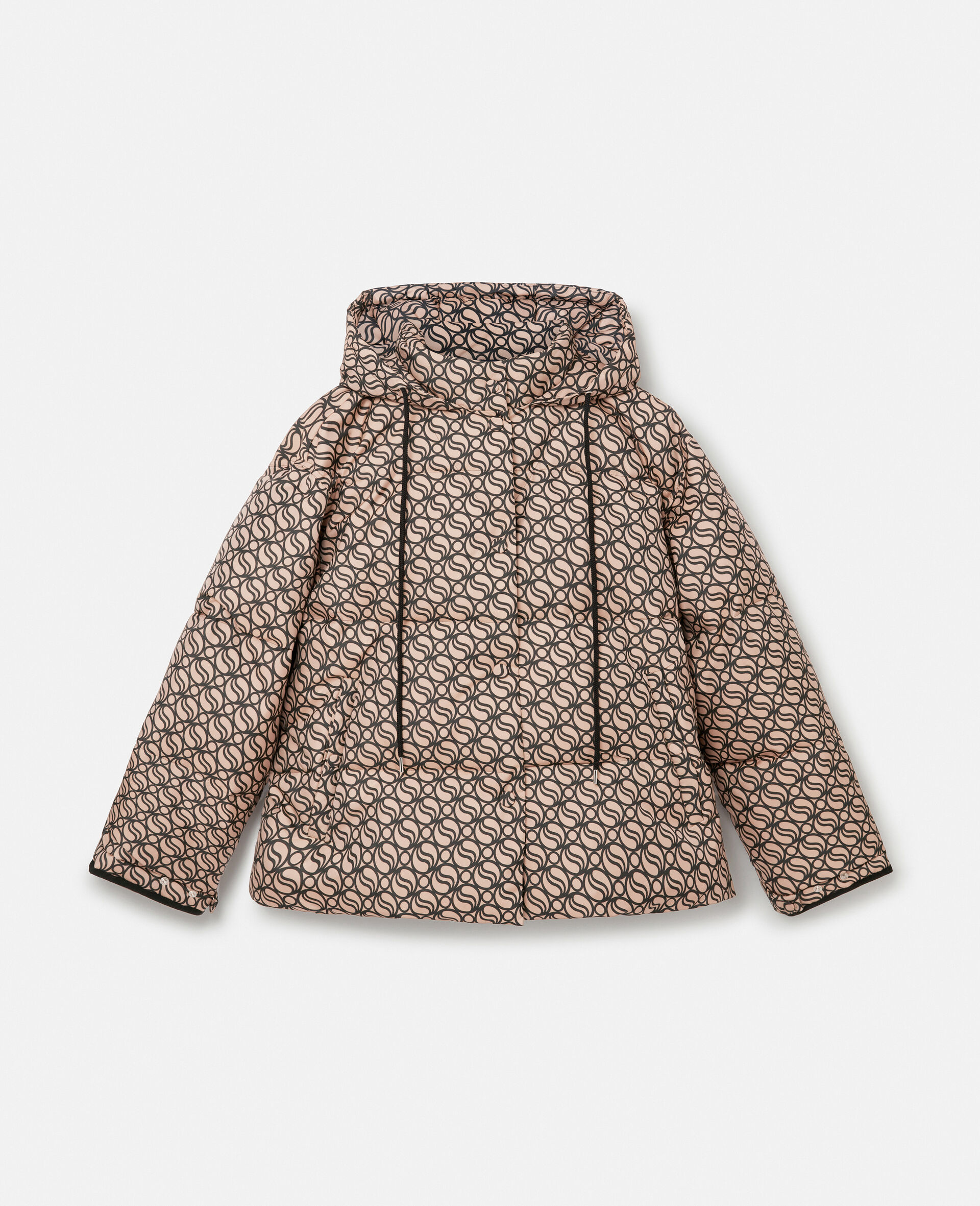 S-Wave Short Puffer Coat-Brown-large image number 0
