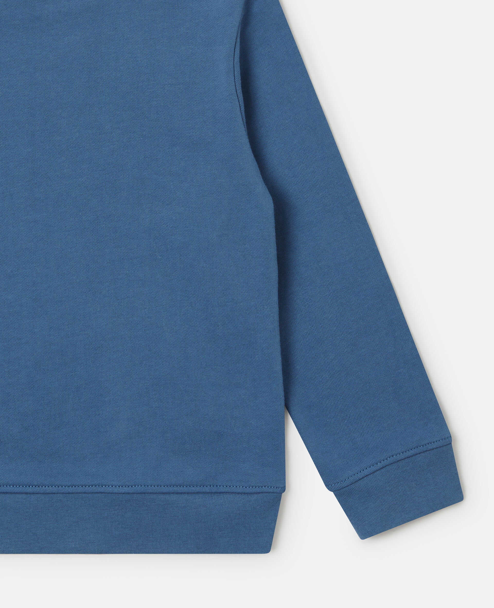 Whale Graphic Sweatshirt-Blue-large image number 3