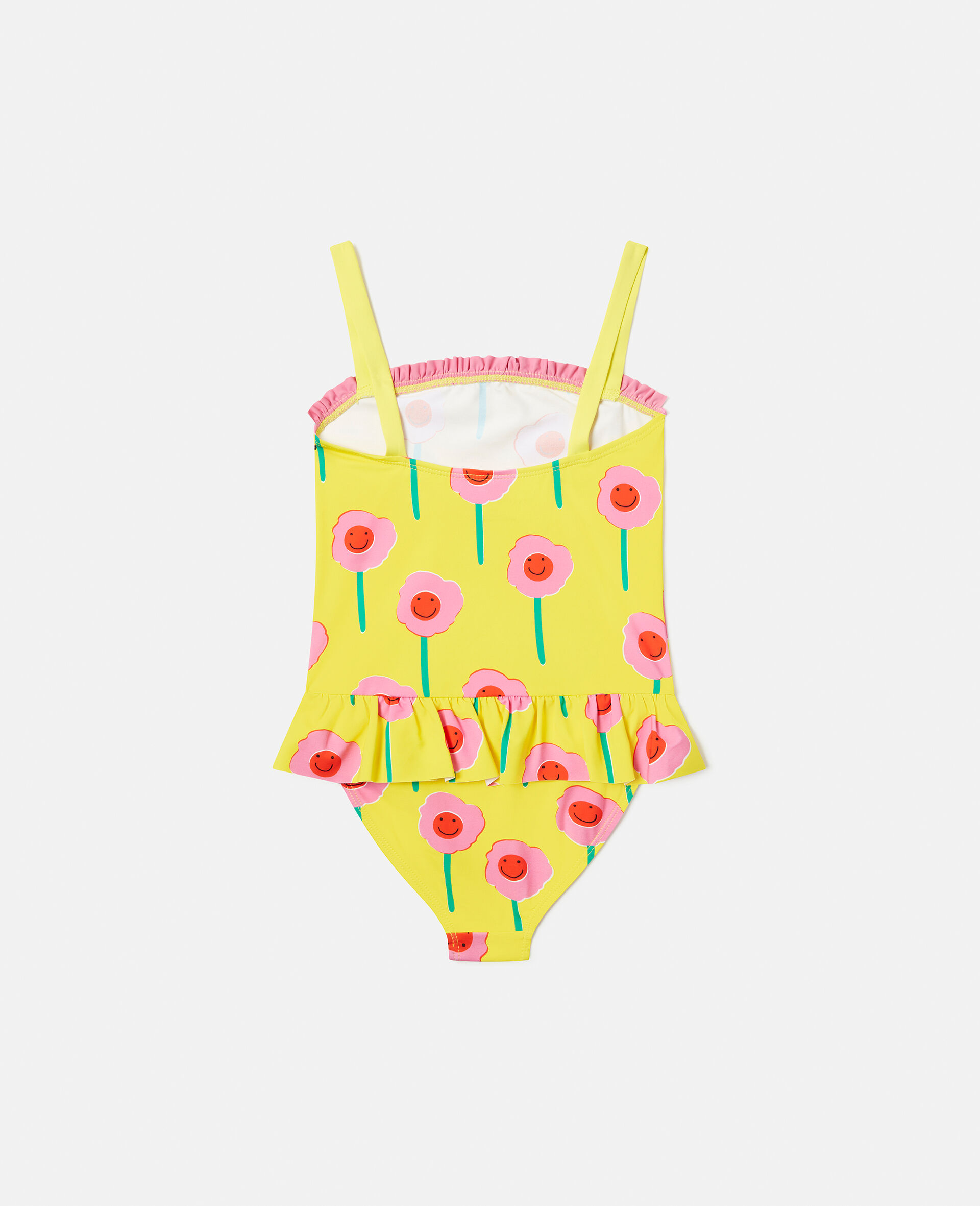 Graphic Flower Print Frill Swimsuit-Multicolour-large Graphic Flower Print Frill Swimsuit-Multicolour-large image number 2
