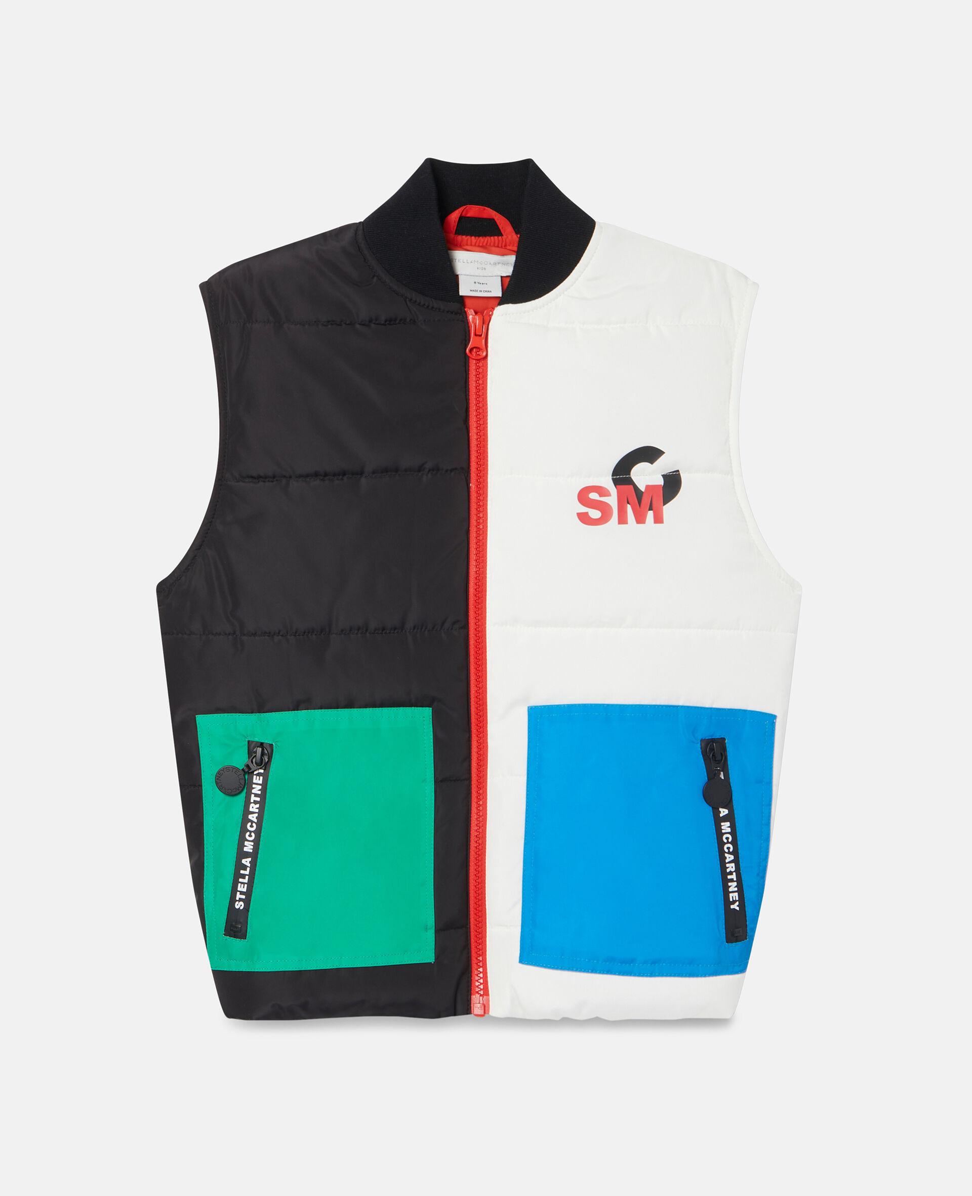 Colourblock SMC Logo Gilet-Multicolour-large image number 0