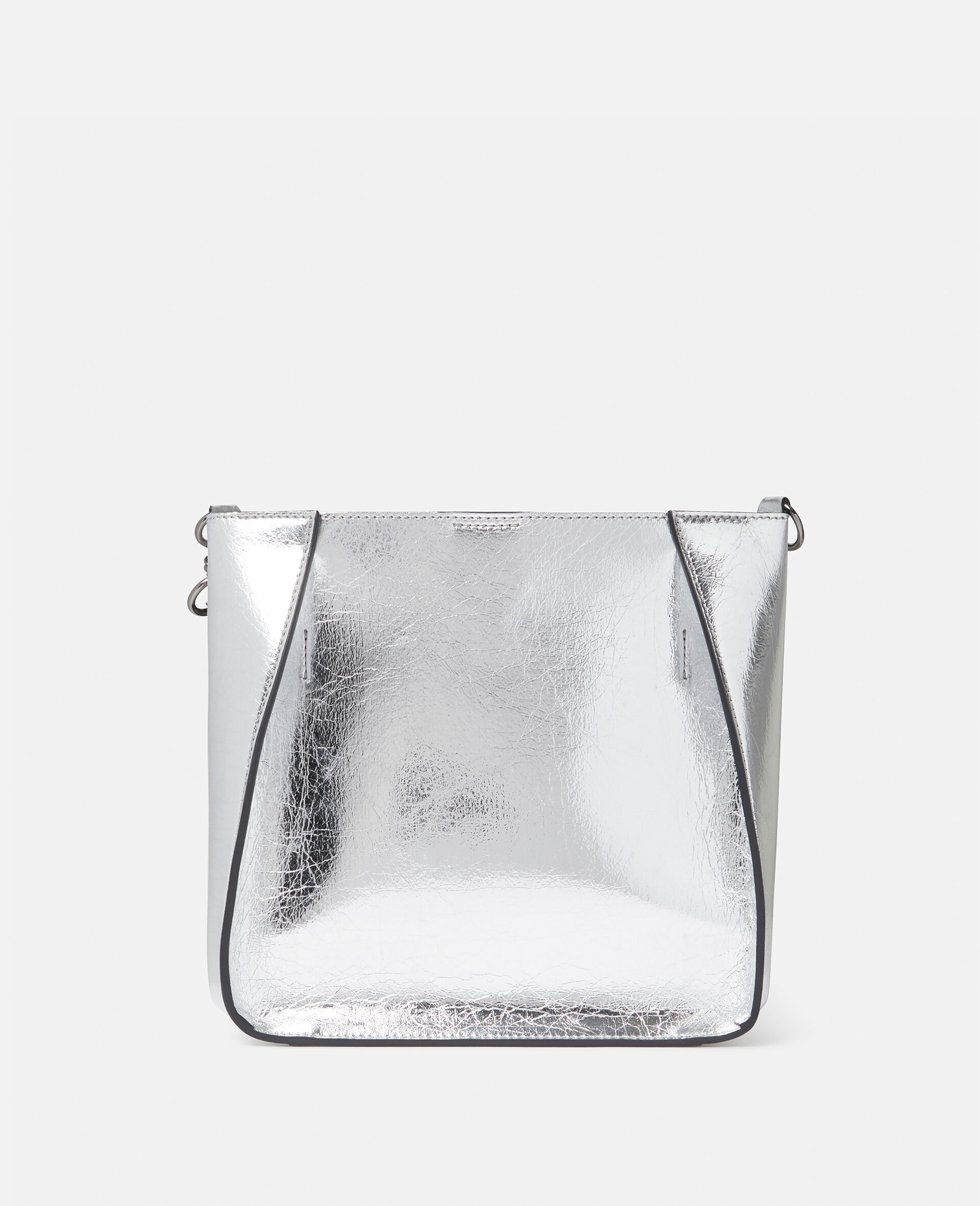 Stella Logo Metallic Shoulder Bag-Grey-large Stella Logo Metallic Shoulder Bag-Grey-large image number 2