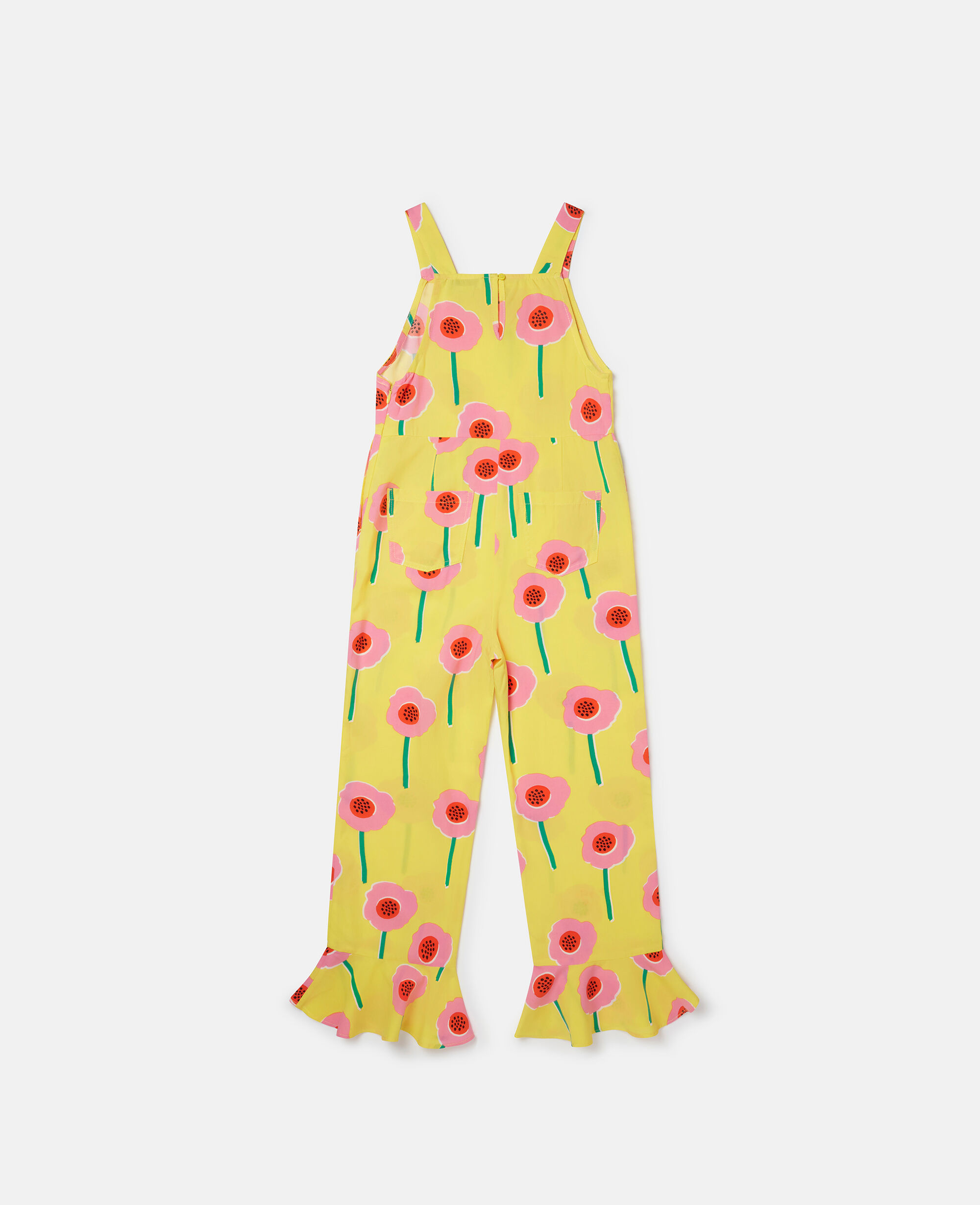 Kids イエローマルチカラー フラワープリント フレアジャンプスーツ | Stella McCartney JP